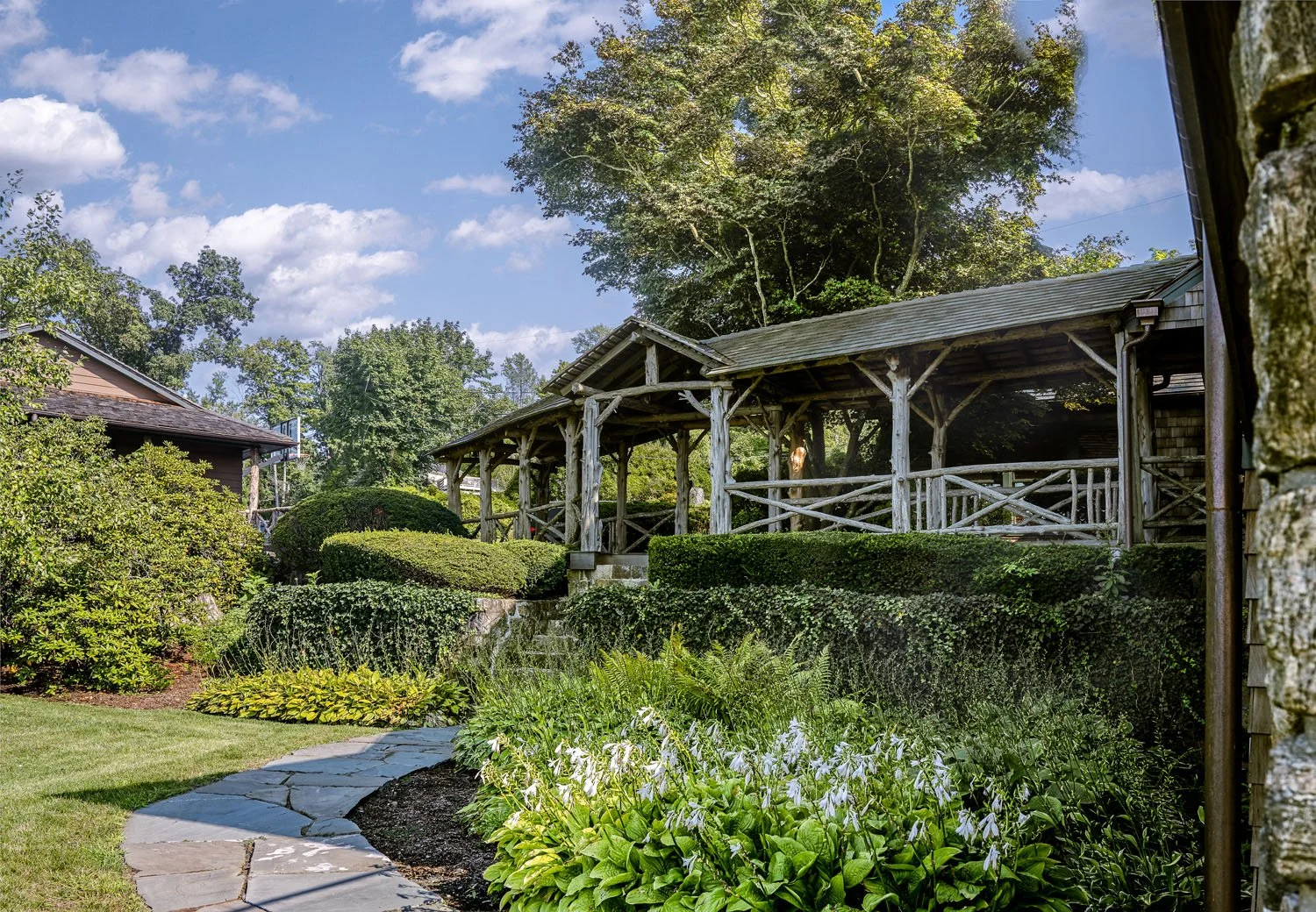 irregular bluestone walkway