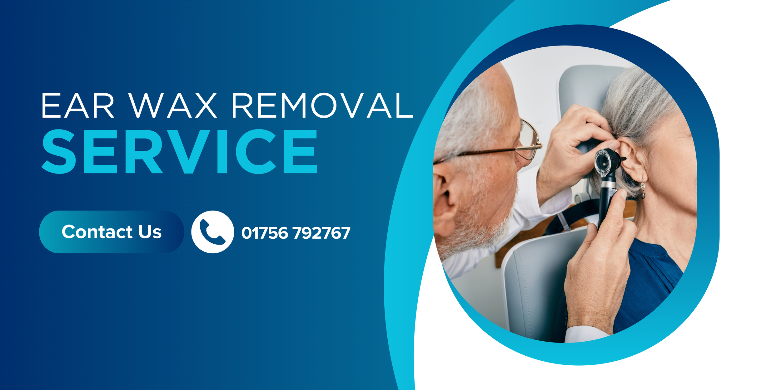 White and Blue Modern Ear Cleaning Service Banner Landscape.png