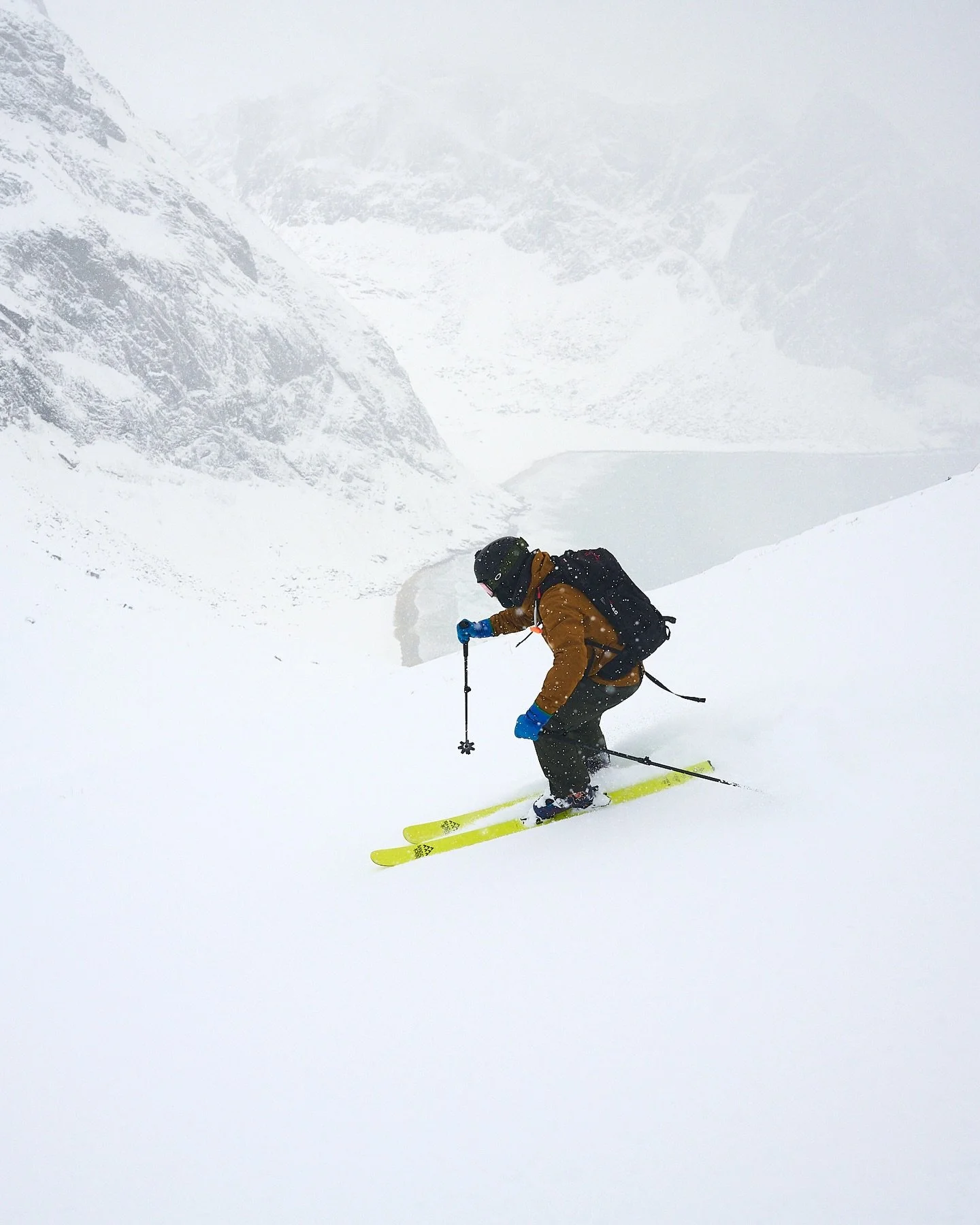 Next level views, when skitouring in Lofoten Islands 🌊🏔️❄️