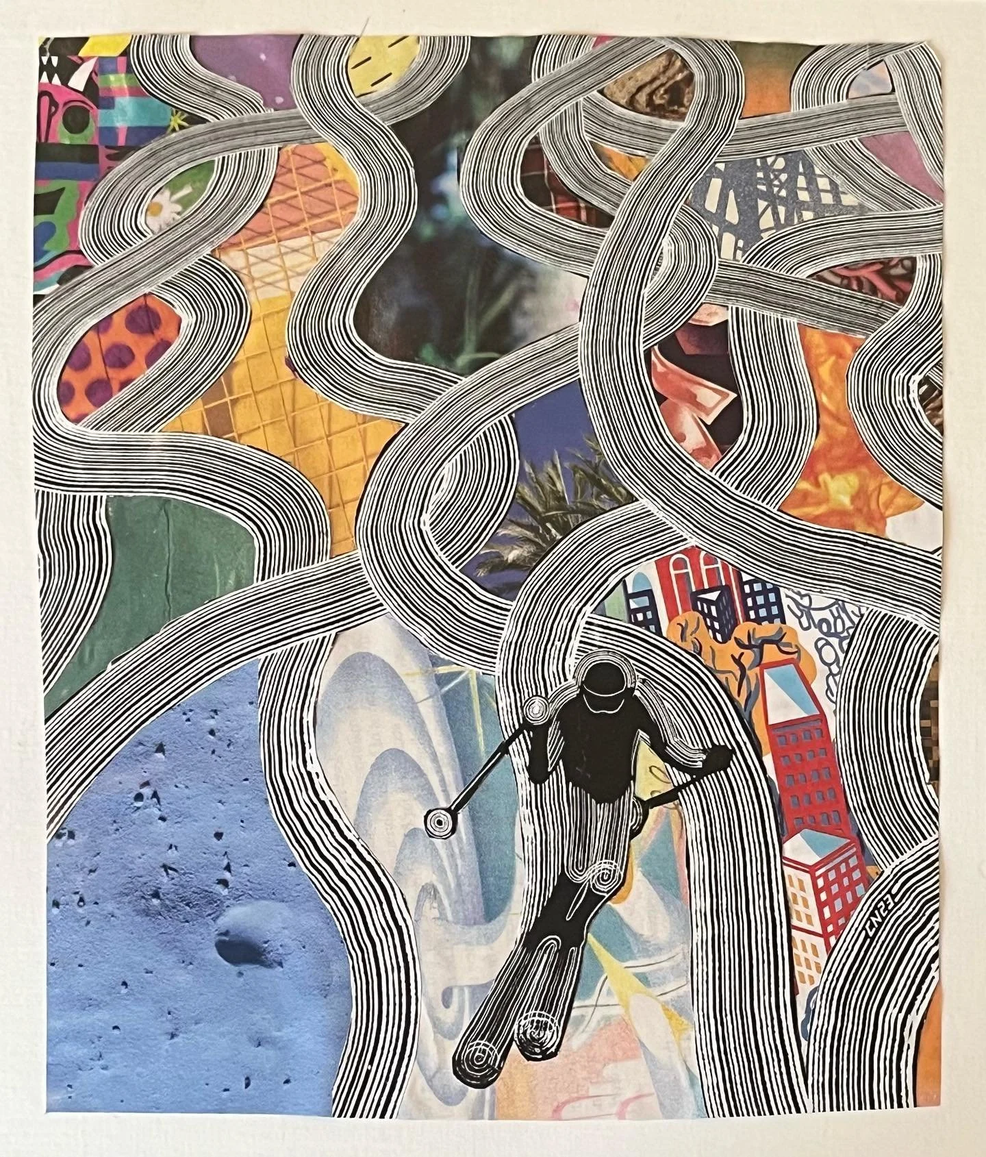 &ldquo;hammerspace&rdquo;  collage from new yorker magazines