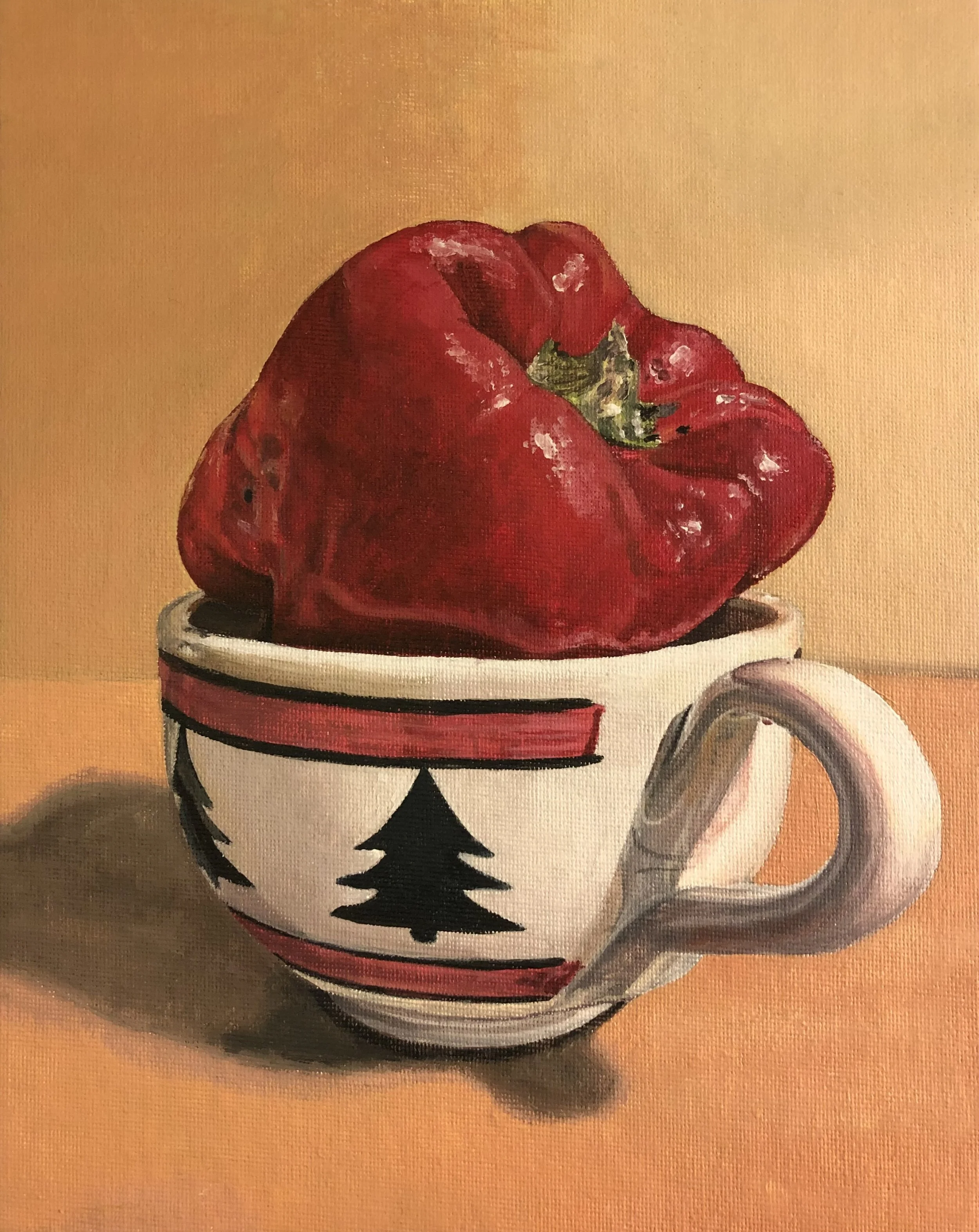 Untitled Still Life, October 2020, Acrylic on Canvas Panel, 10x8 in.