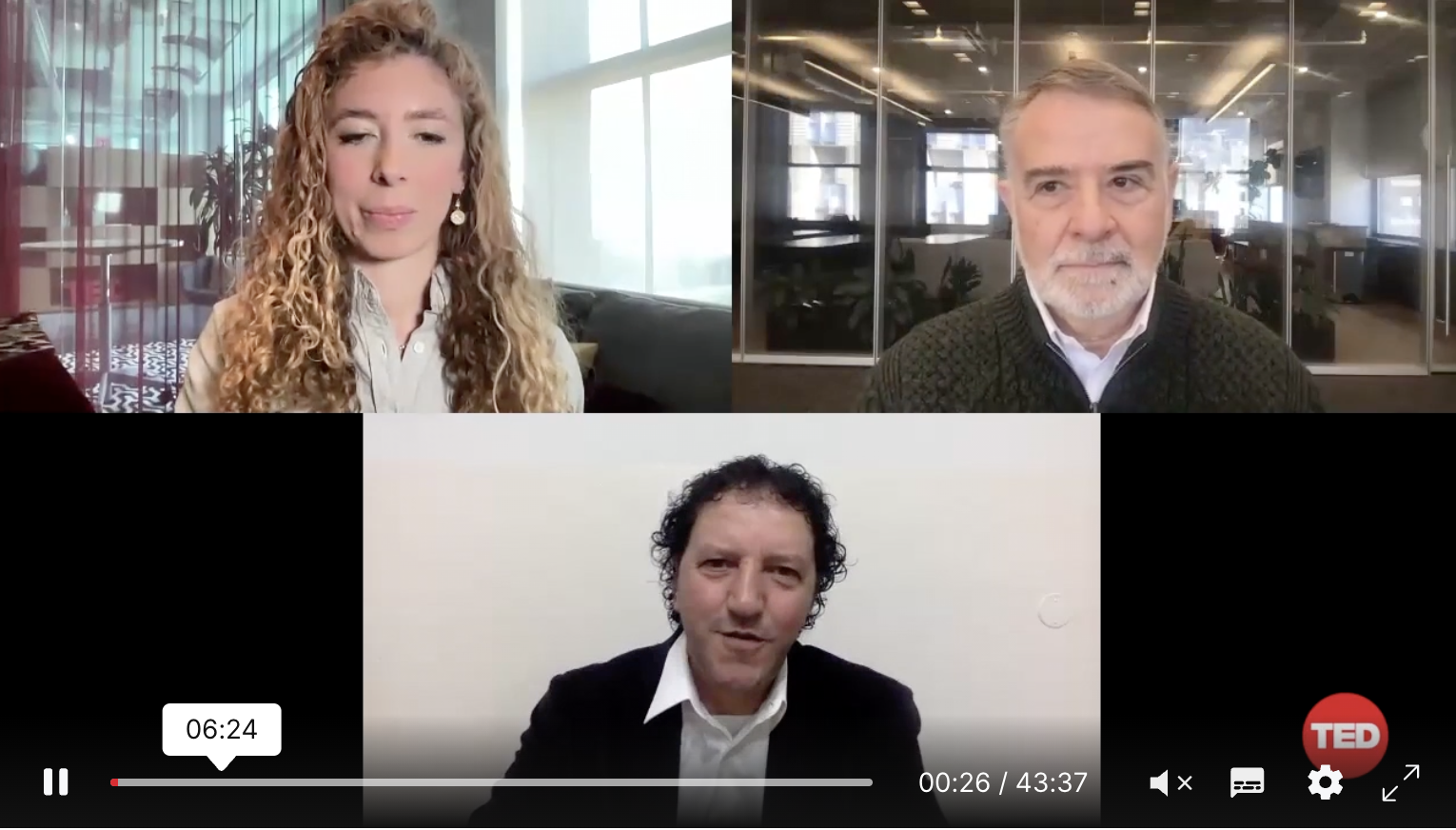 An Israeli and a Palestinian talk peace, dignity and safety