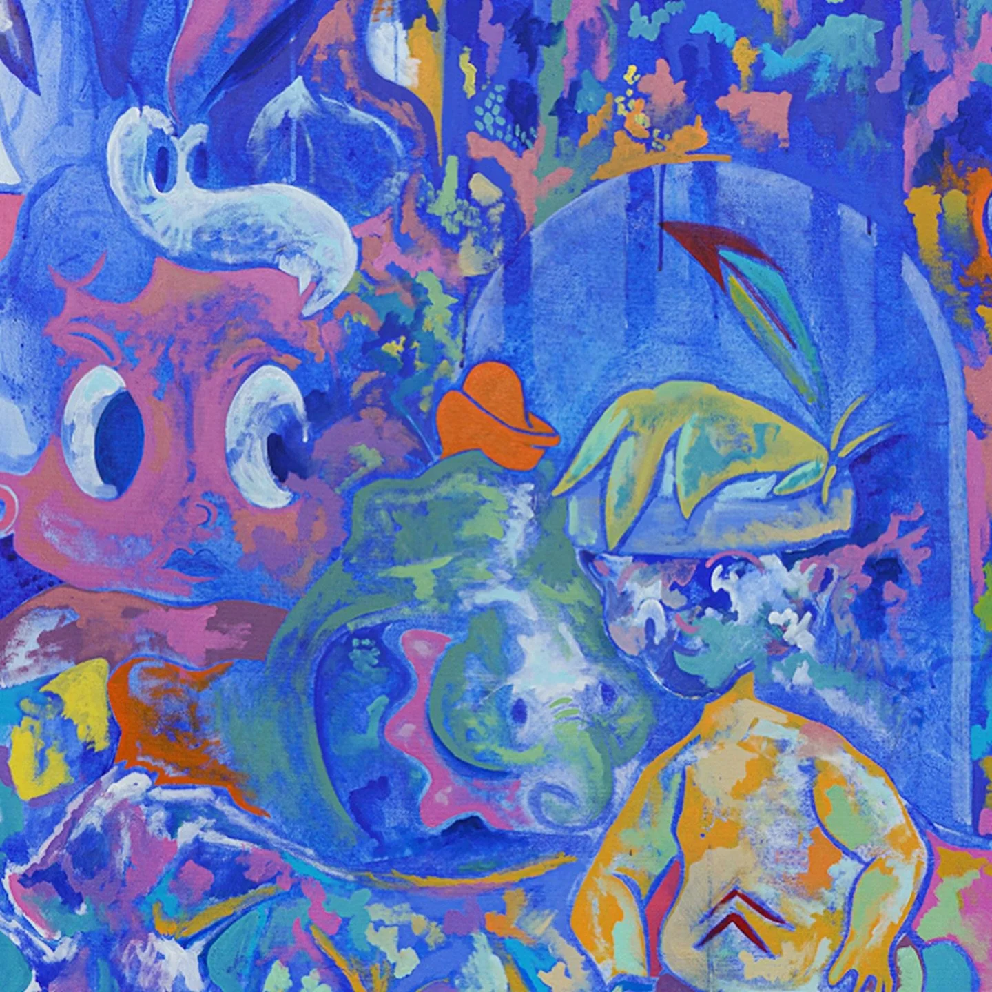 The Playground presents:
DIARY OF A RICH WHITE KID
A solo exhibition by Canadian painter and sculptor Joseph Cunningham.

Through myth, memory, and form, Cunningham explores transformation and divine identity &mdash; the shifting boundaries between s