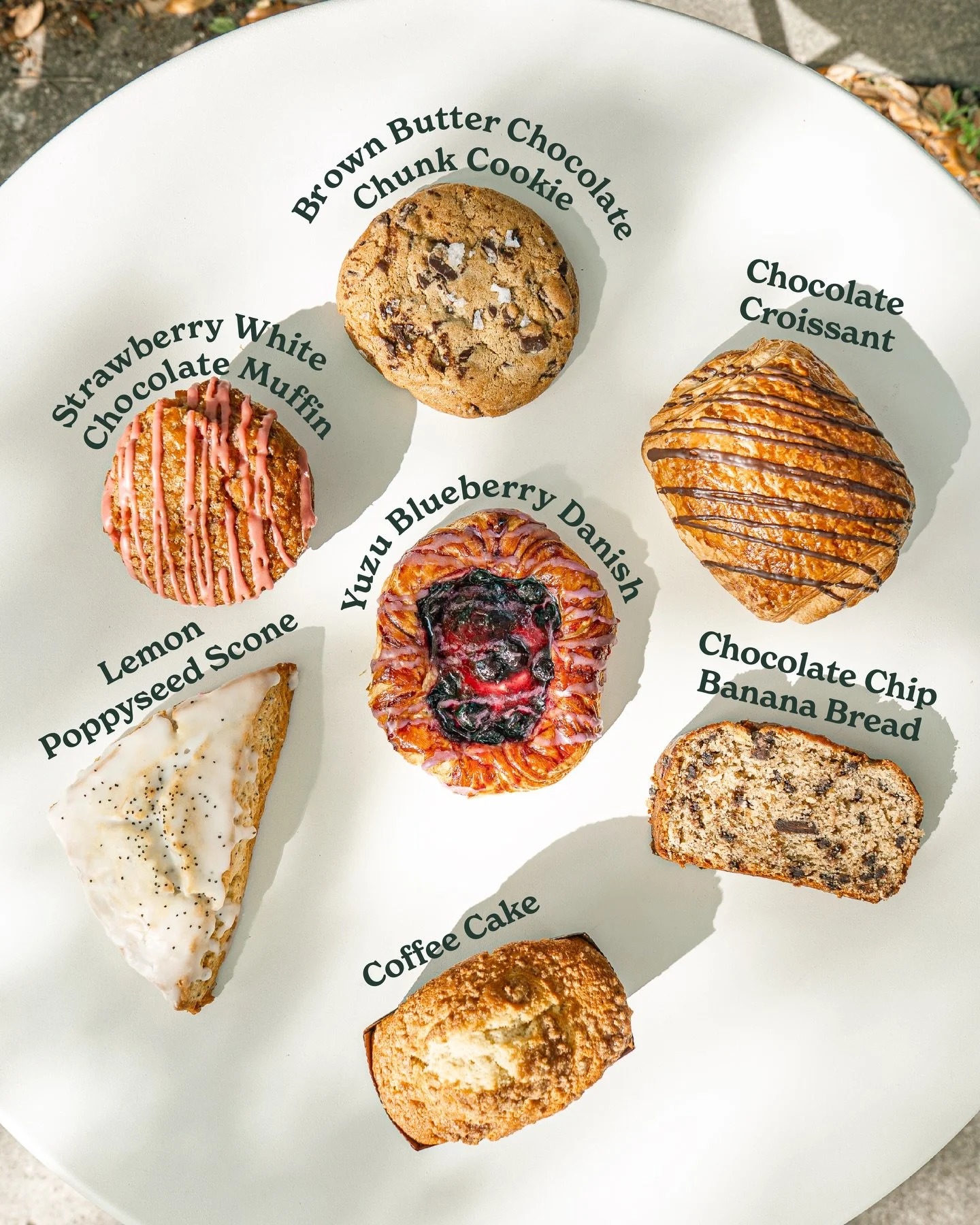 April Menu pastry lineup at nook. Bringing some fresh spring flavors while keeping some of the favorite classics. We also have some exciting new food announcements coming this week 👀

Yuzu Blueberry Danish (NEW)
Strawberry White Chocolate Muffin (NE