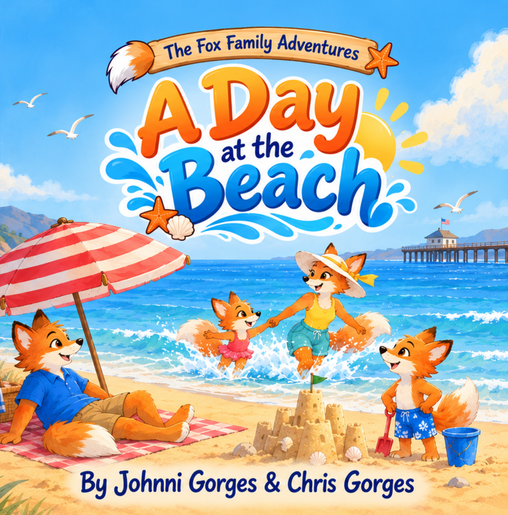 The Fox Family Adventures: A Day at the Beach — Second Edition, by Johnni Gorges and Chris Gorges