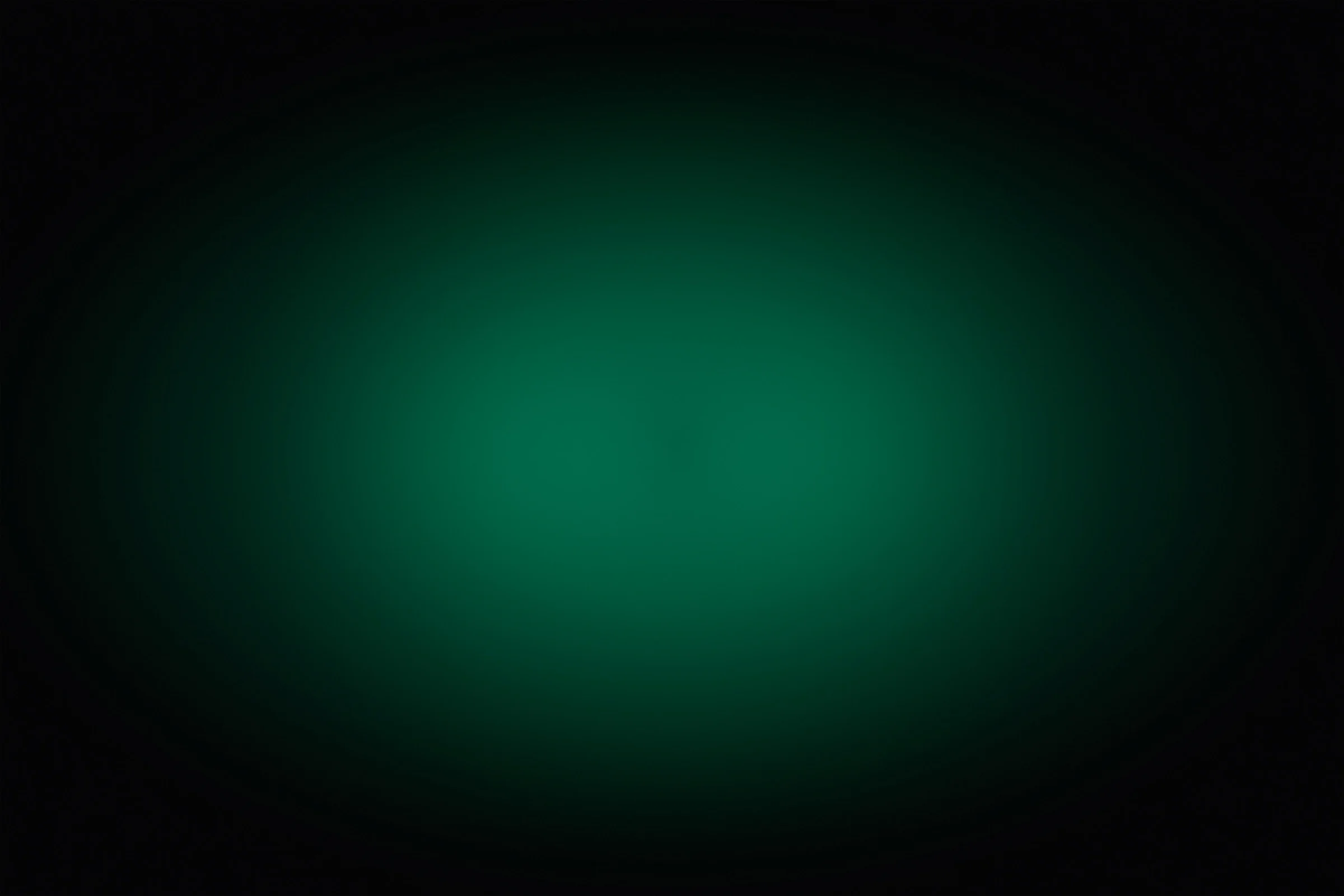 Black background with subtle green glow in the center, fading into shadowed edges for a moody aesthetic.