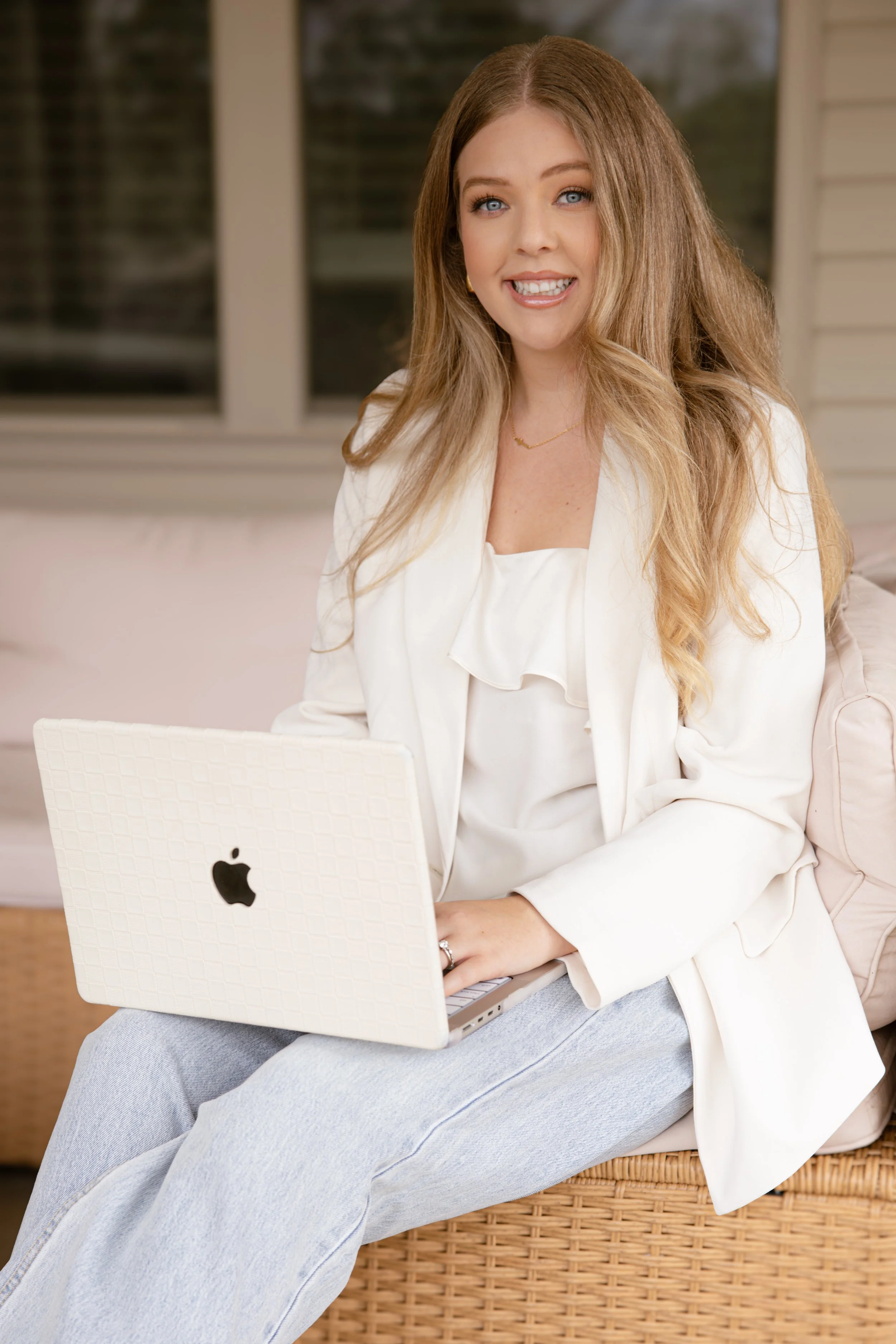 Haylie Rivera on Computer