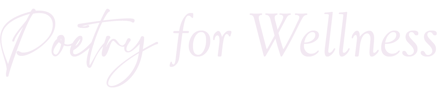 Poetry for Wellness