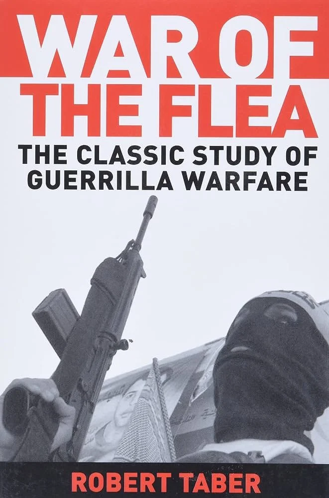 War of the Flea: War of the Flea The Classic Study of Guerrilla Warfare book cover featured in The Terminal List intro garage