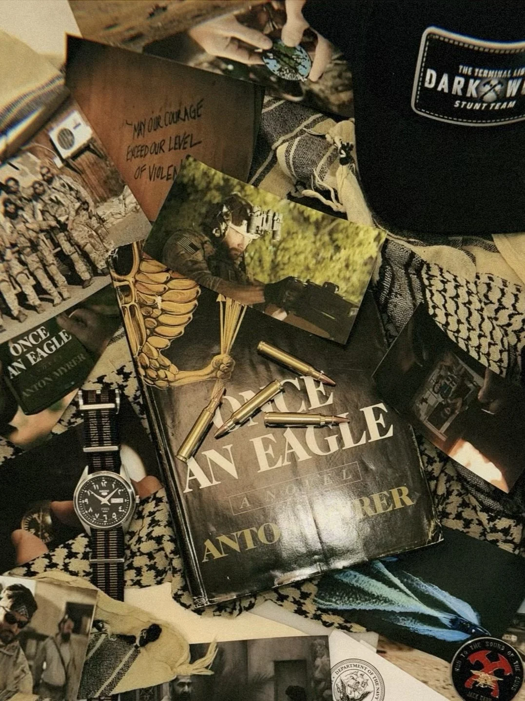 The book James Reece gives Ben Edwards The jacket Ben Edwards(Taylor Kitsch) wears in The Terminal List: Dark Wolf Episode 1