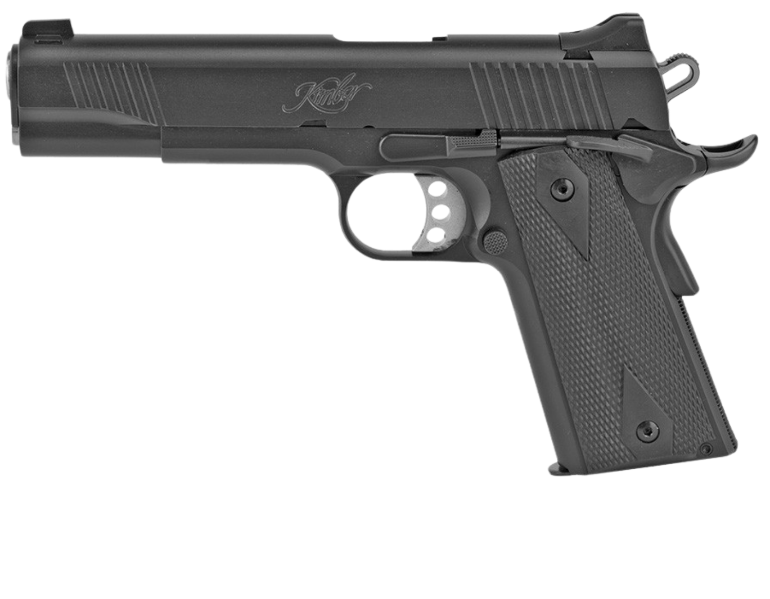Kimber Custom Carry II 1911 pistol featured in The Terminal List intro garage