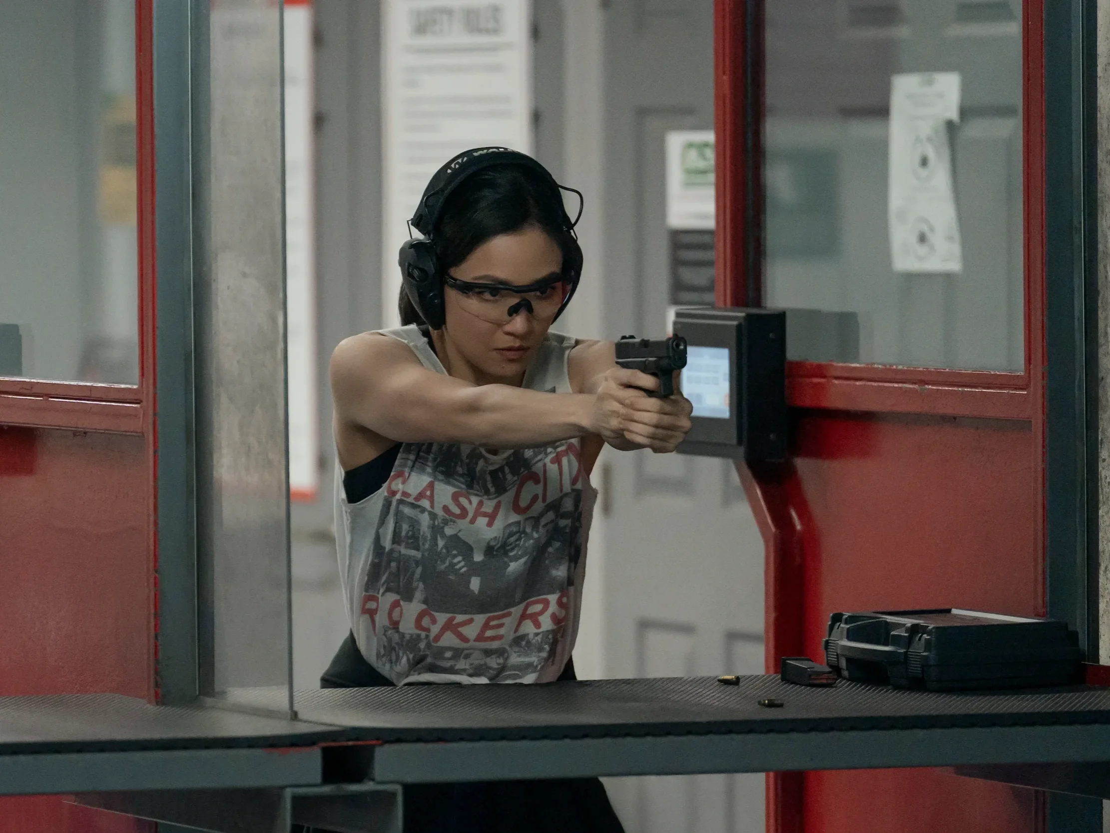 Clash City Rockers T-Shirt: Clash City Rockers graphic t-shirt featured in The Terminal List season 2 teaser trailer