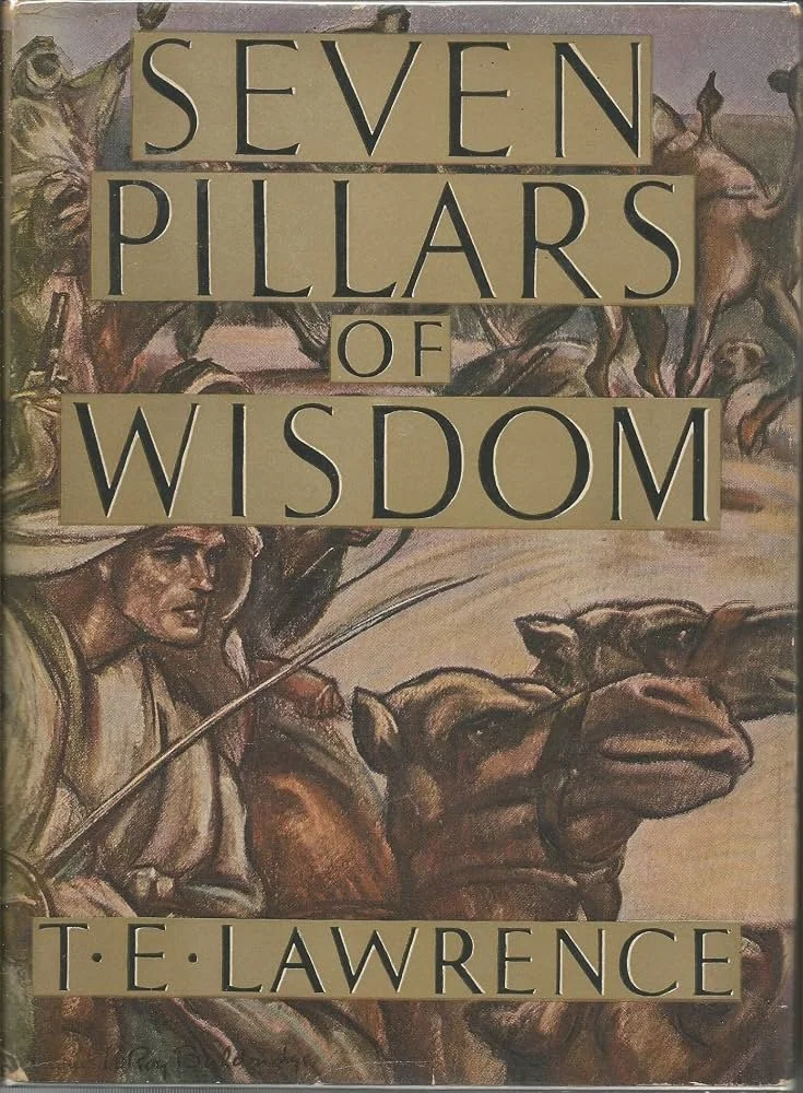 Seven Pillars of Wisdom: Seven Pillars of Wisdom by T.E. Lawrence book cover featured in The Terminal List intro garage