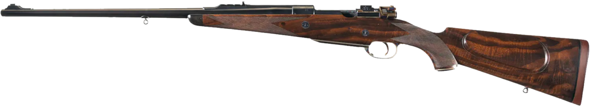W.J. Jeffrey and Co. .404 Jeffery bolt-action rifle featured in The Terminal List season 2 teaser trailer