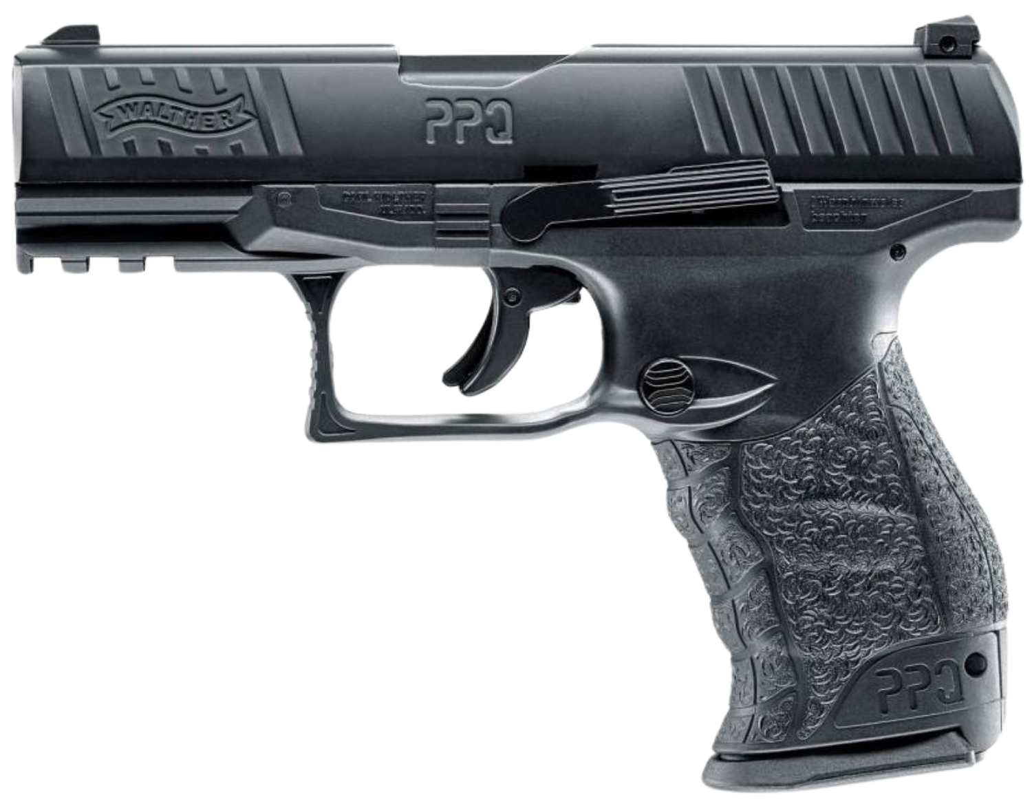 Walther PPQ semi-automatic pistol featured in The Terminal List intro garage