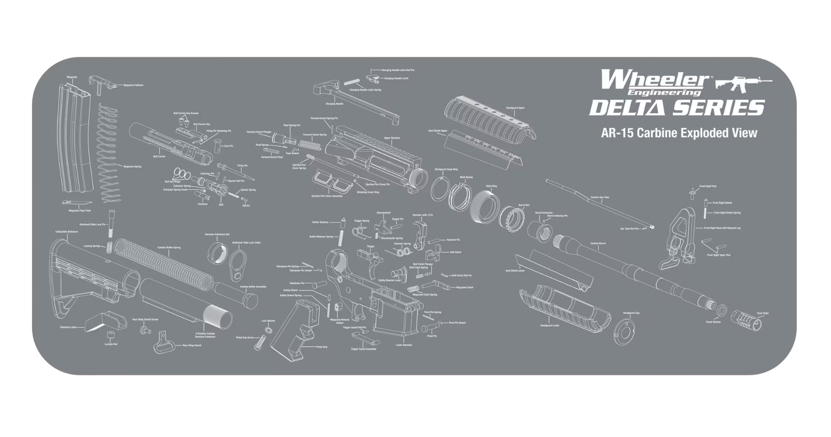 AR-15 Maintenance Mat featured in The Terminal List intro garage