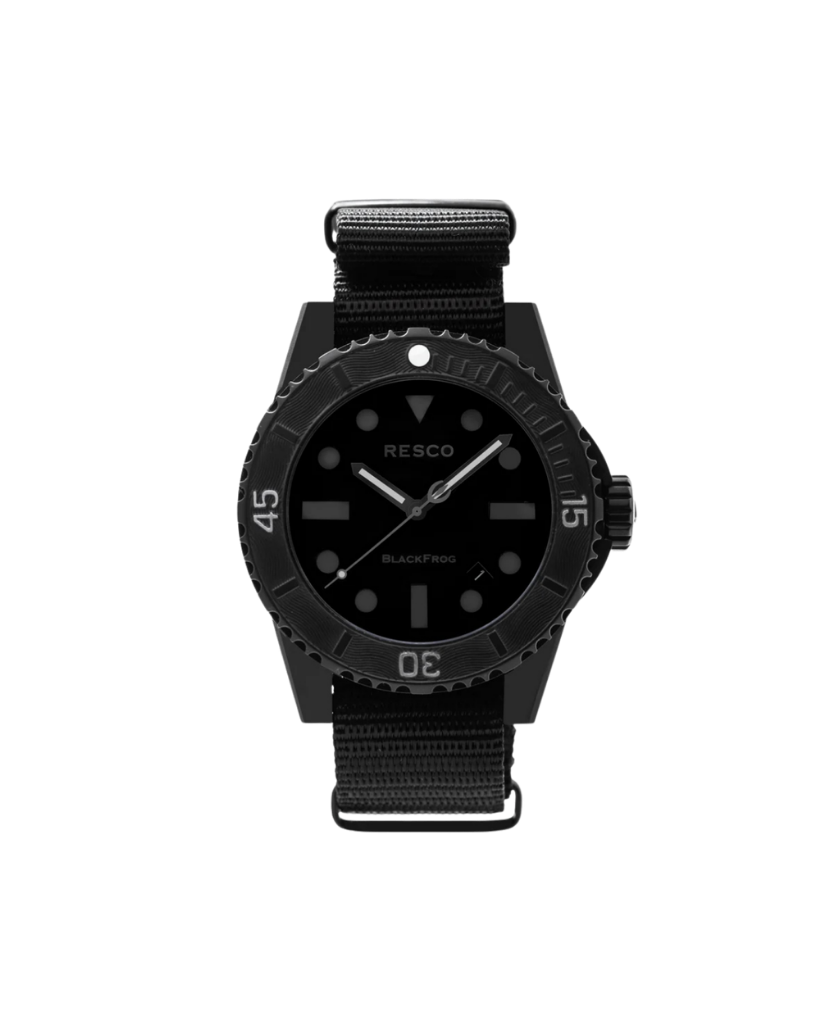 Resco Blackfrog: Resco Blackfrog tactical dive watch featured in The Terminal List season 2 teaser trailer