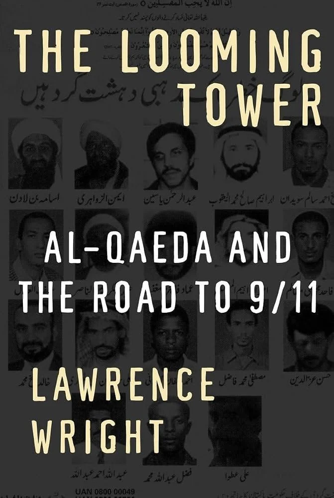 The Looming Tower: The Looming Tower Al-Qaeda and the Road to 9/11 book cover featured in The Terminal List intro garage