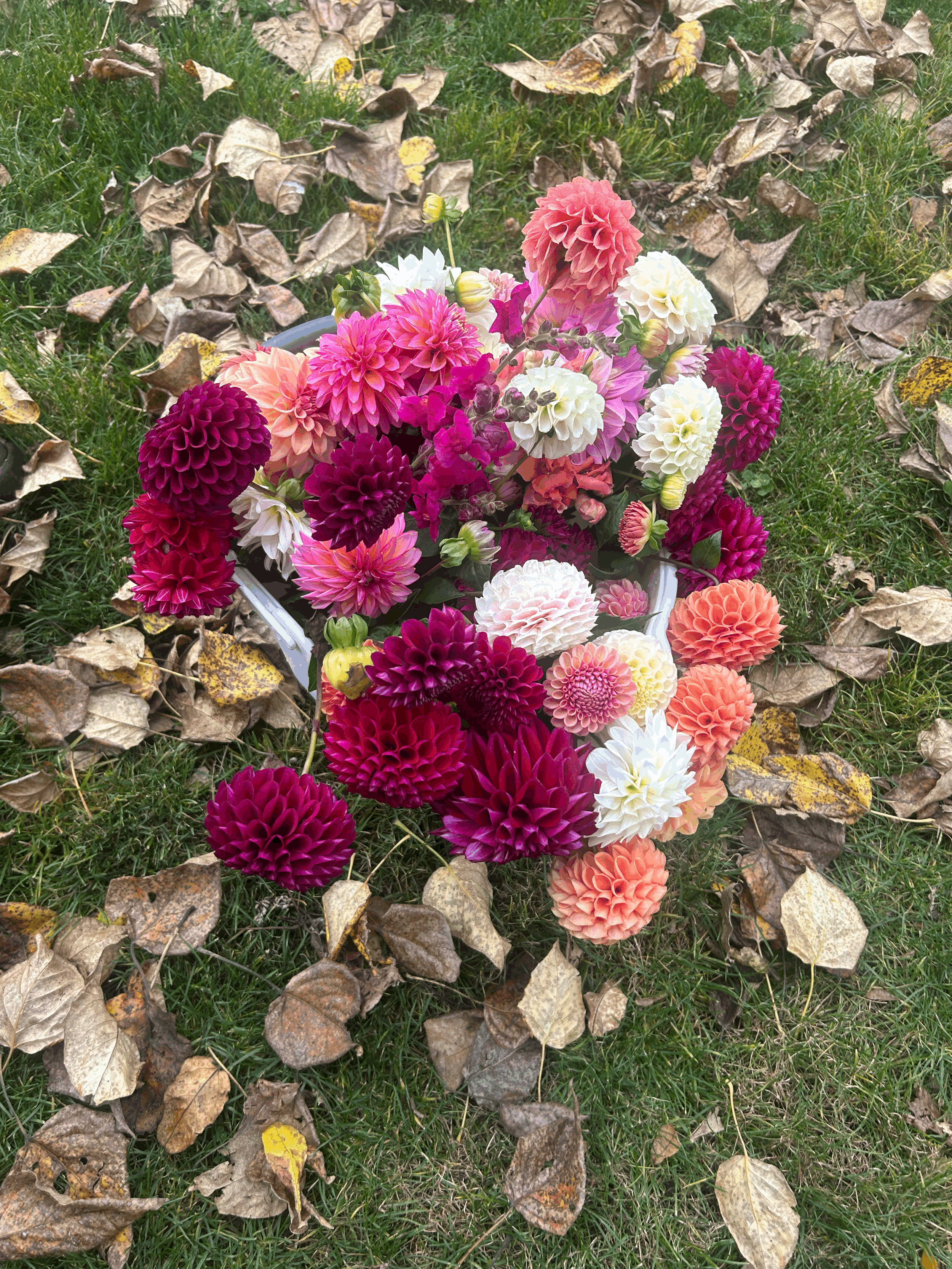 DIY Bucket of Flowers