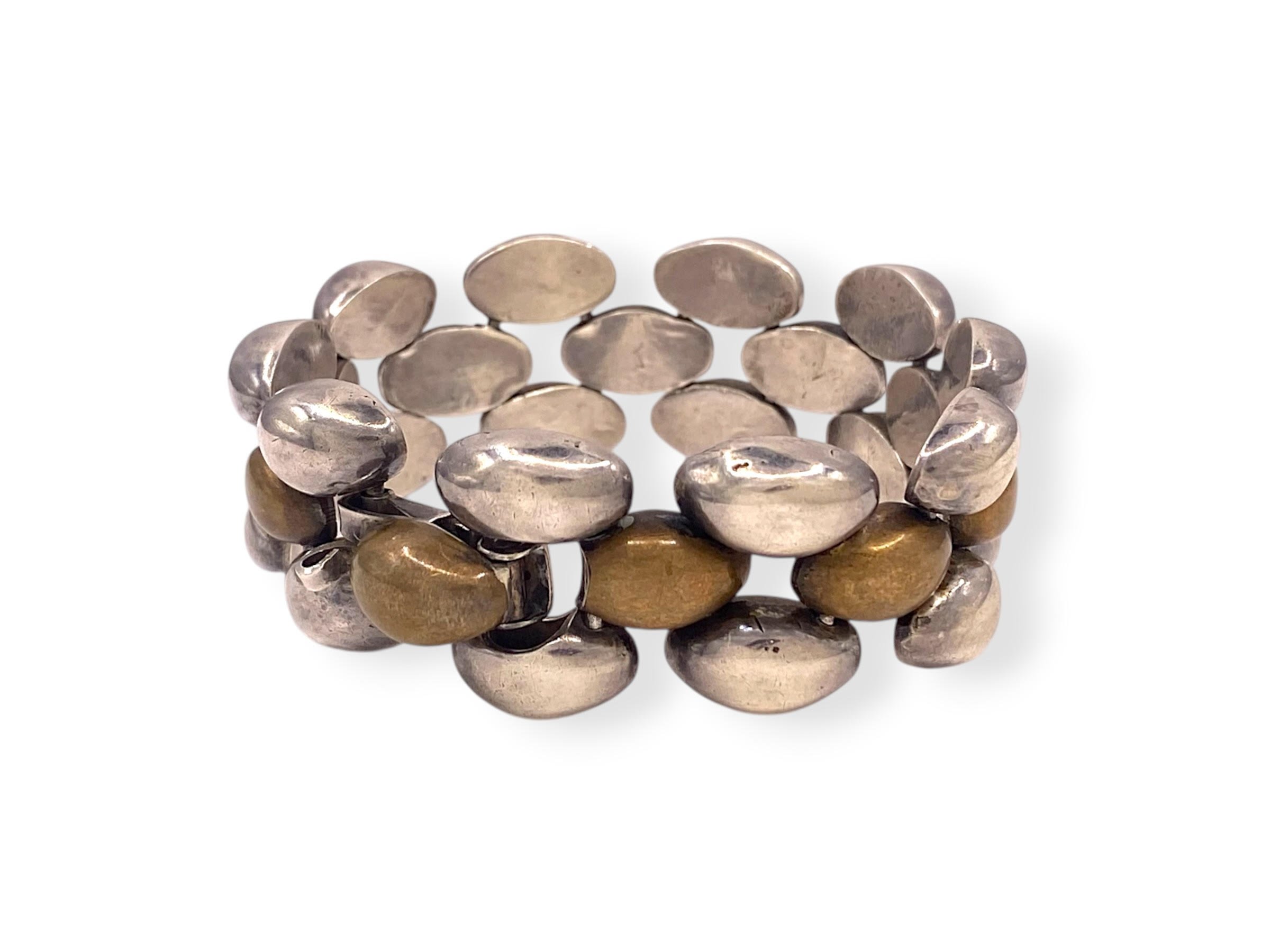 RARE Vintage William Spratling Sterling Silver and Copper Mid-Century Bracelet