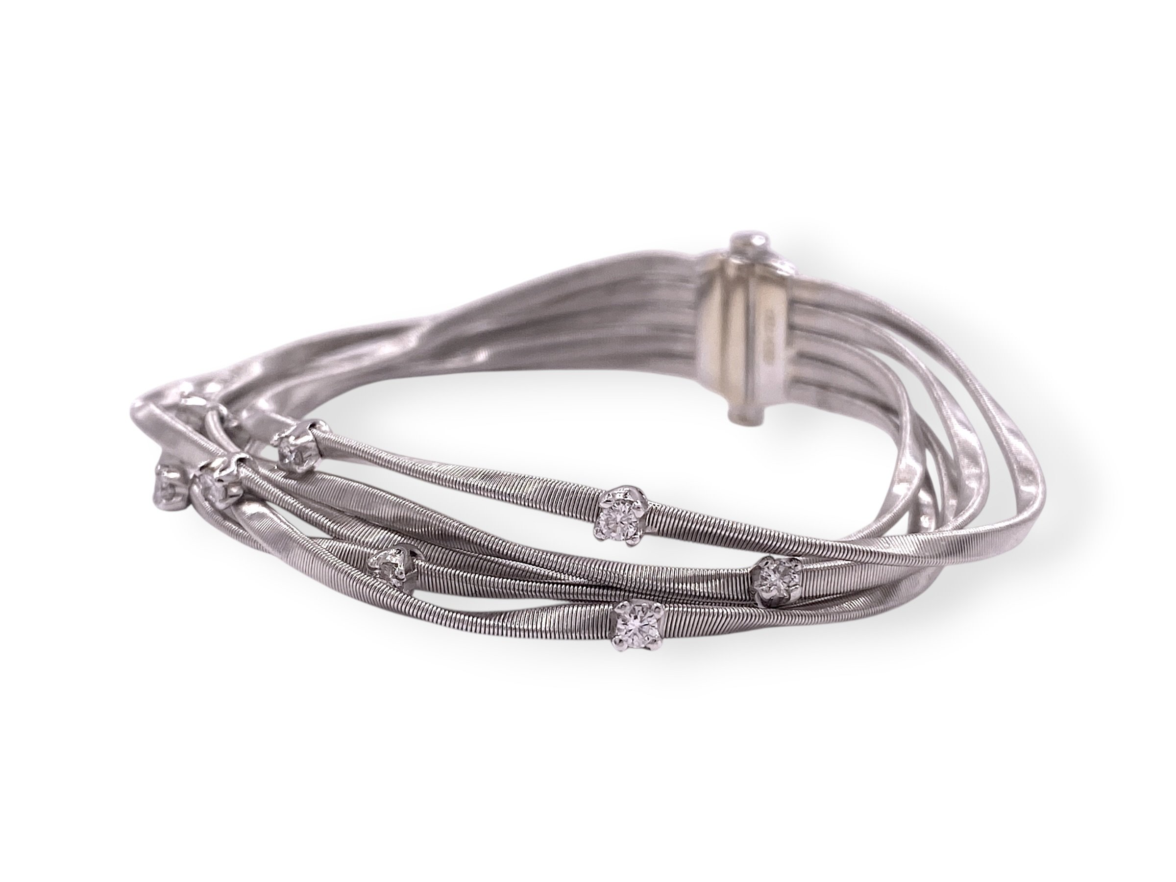 Marco Bicego Marrakech Yellow Gold 5 Strand Diamond Bracelet