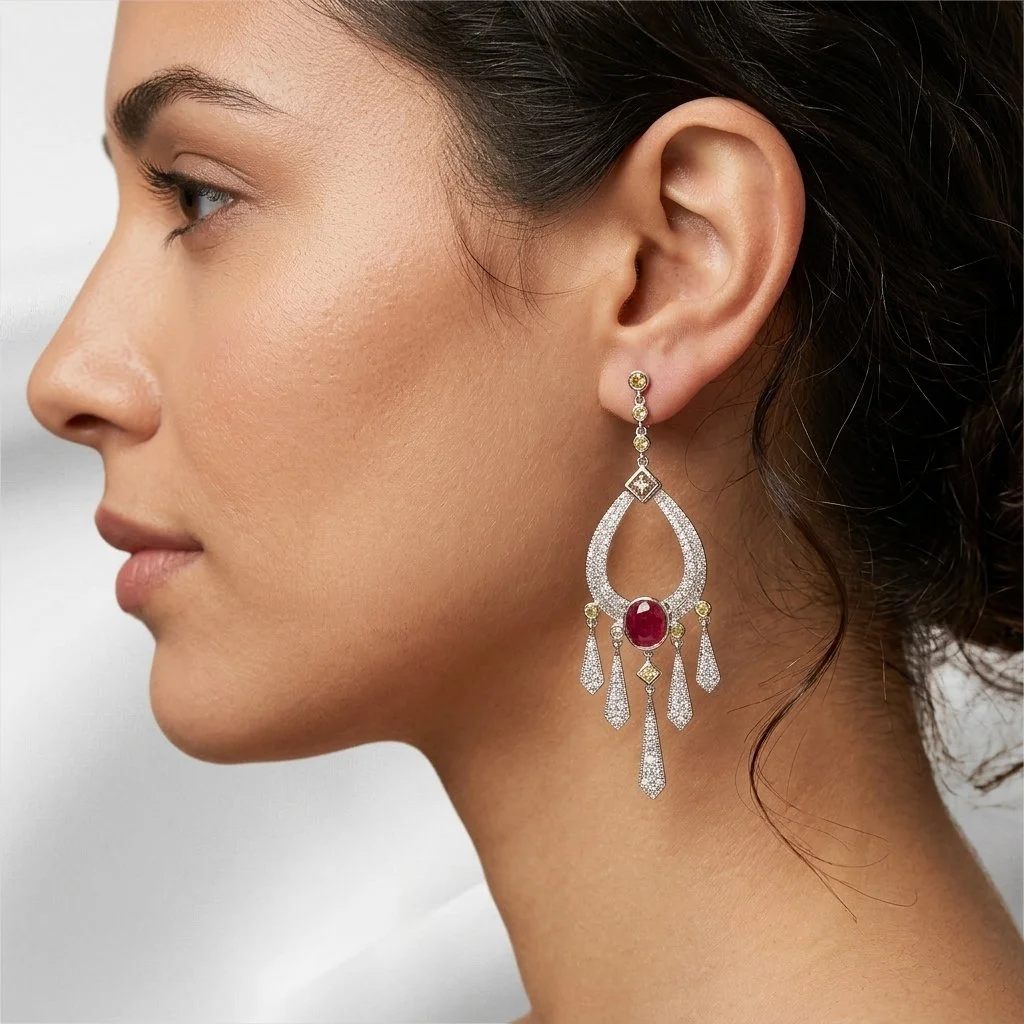 "Michel Piranesi" Drop Earrings