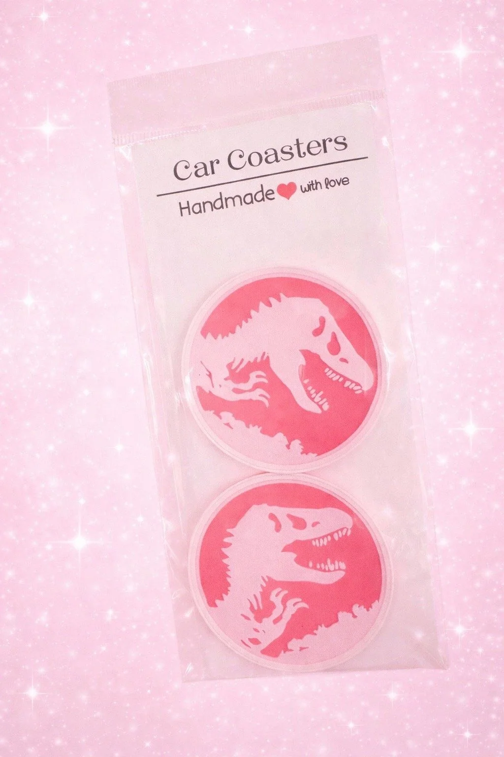 Jurassic Girlies Car Coasters