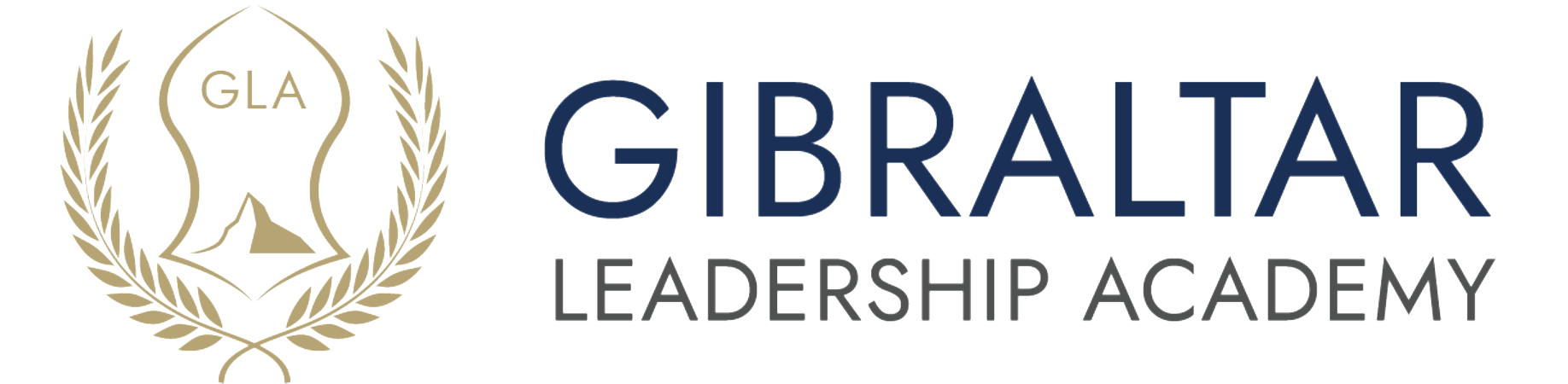 Gibraltar Leadership Academy logo with a shield, laurel wreath, and the text 'Gibraltar Leadership Academy'.