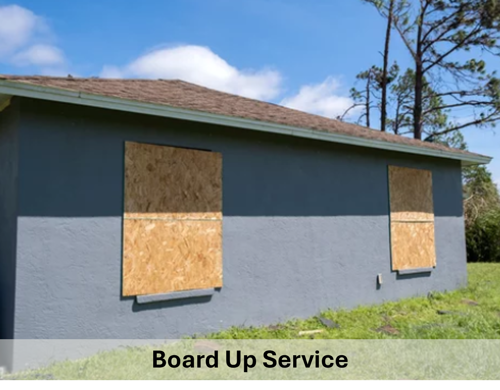 No storm shutters? No problem! We'll take the time and care to protect your home so you can weather the storm with peace of mind.