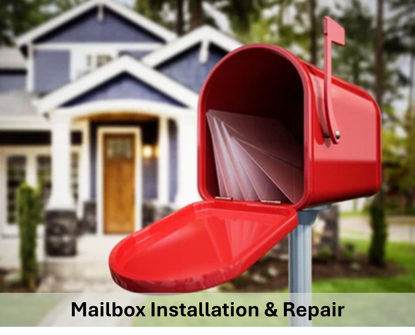 From installing new mailboxes to repairing worn or damaged ones, we ensure your mailbox is secure, functional, and enhances your home’s curb appeal.