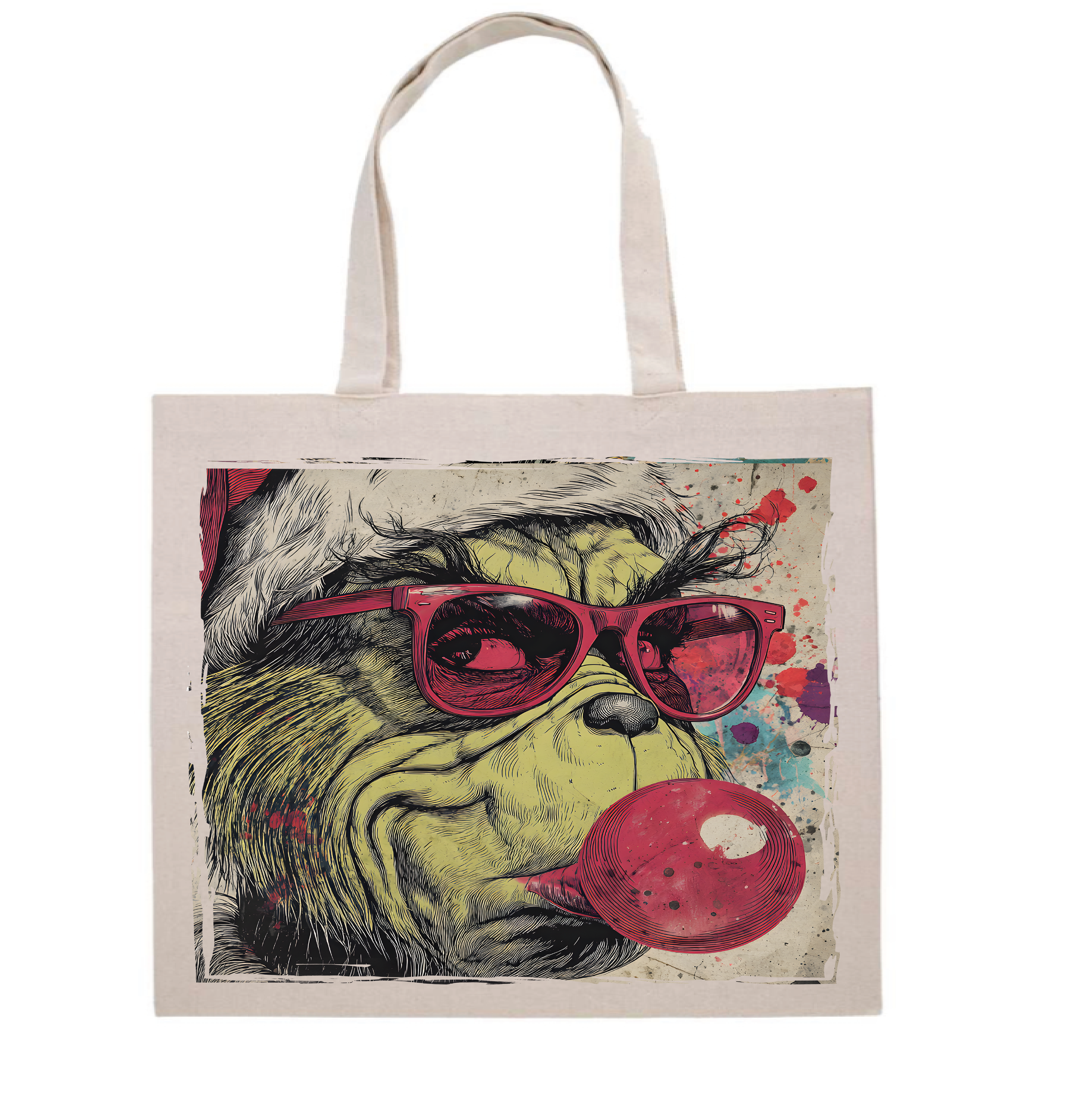 Vintage Grinch Tote Bag
