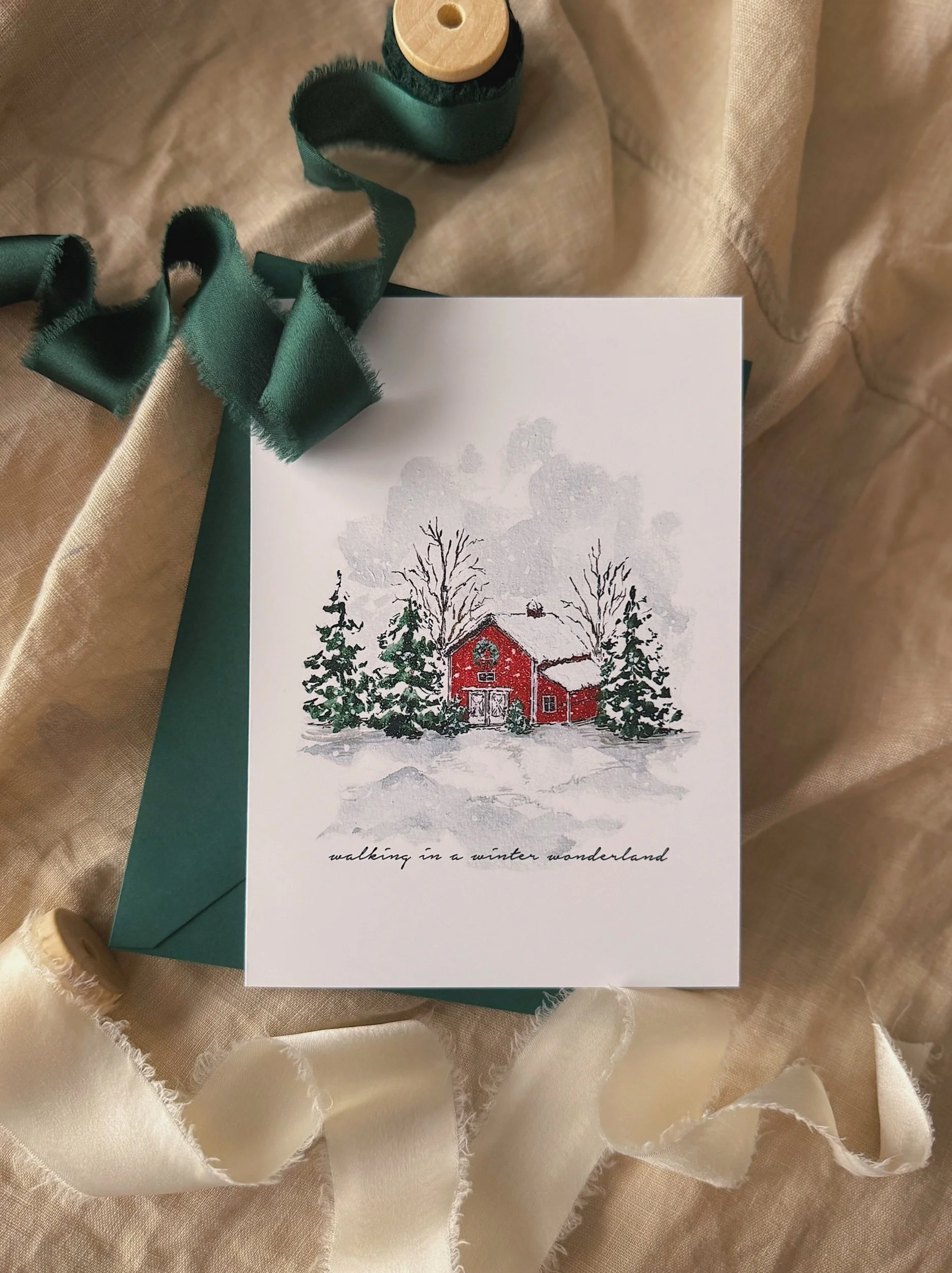 Winter Wonderland Holiday Card (W)