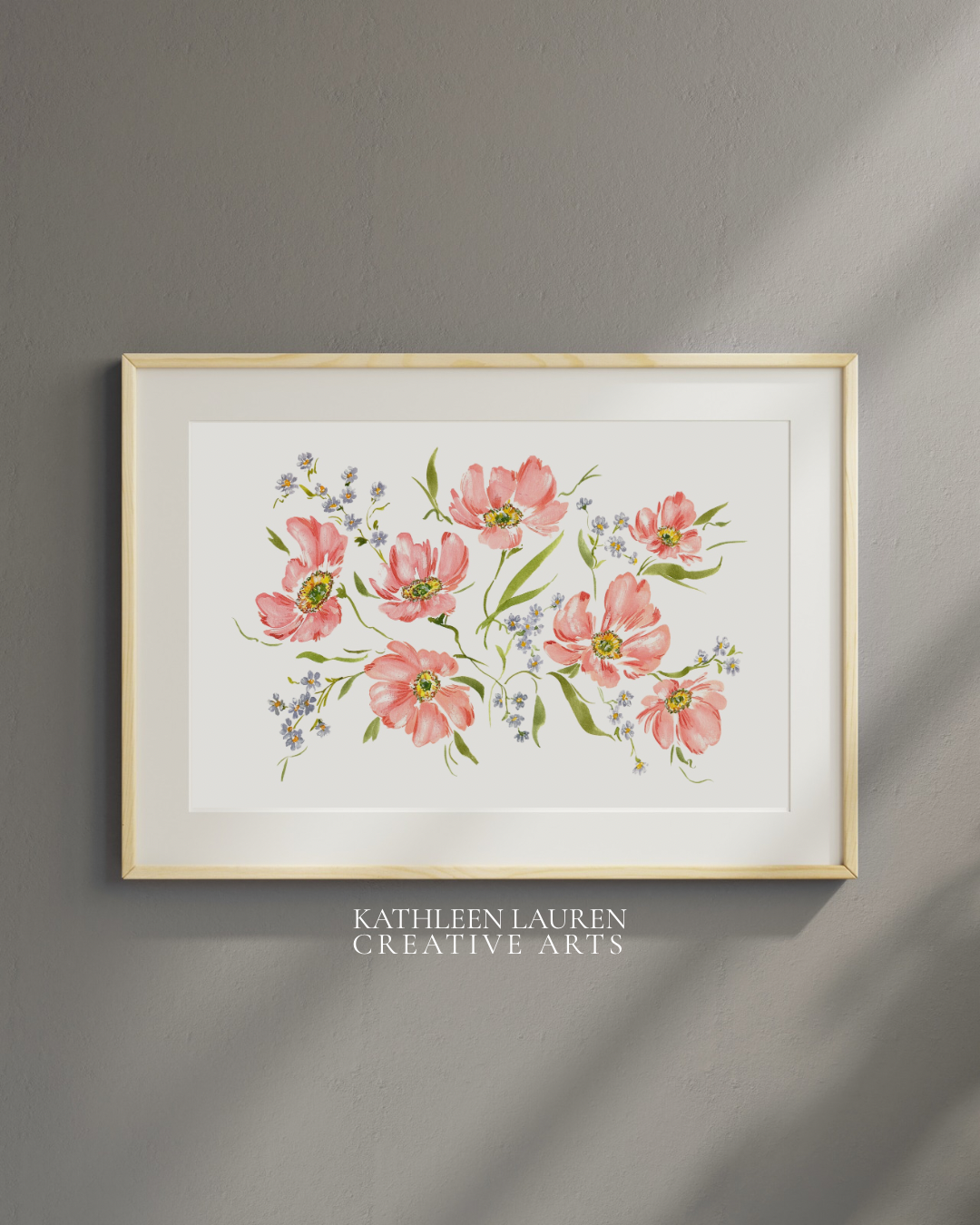 Coral anemones art print
