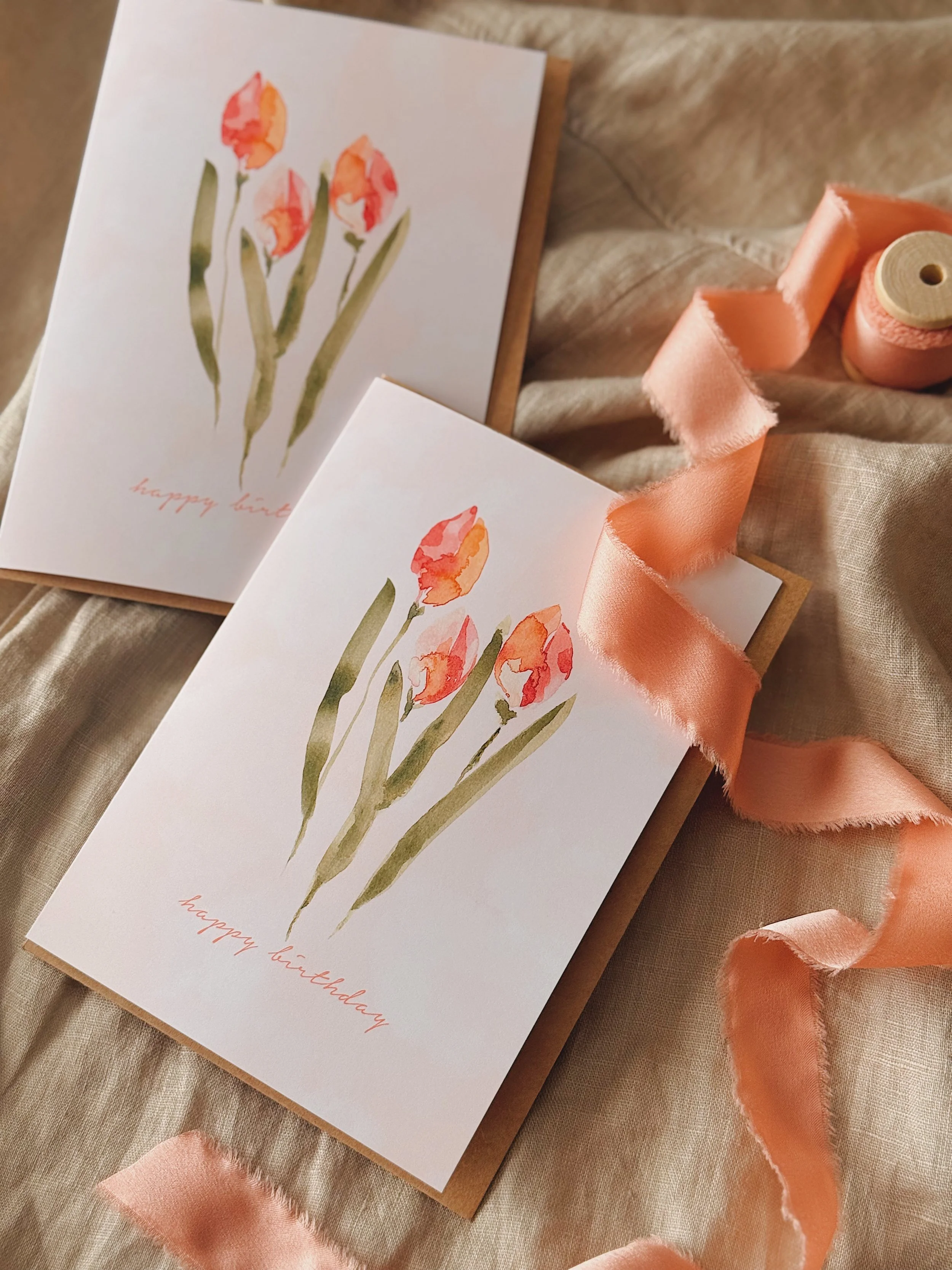 Tulips Birthday Card
