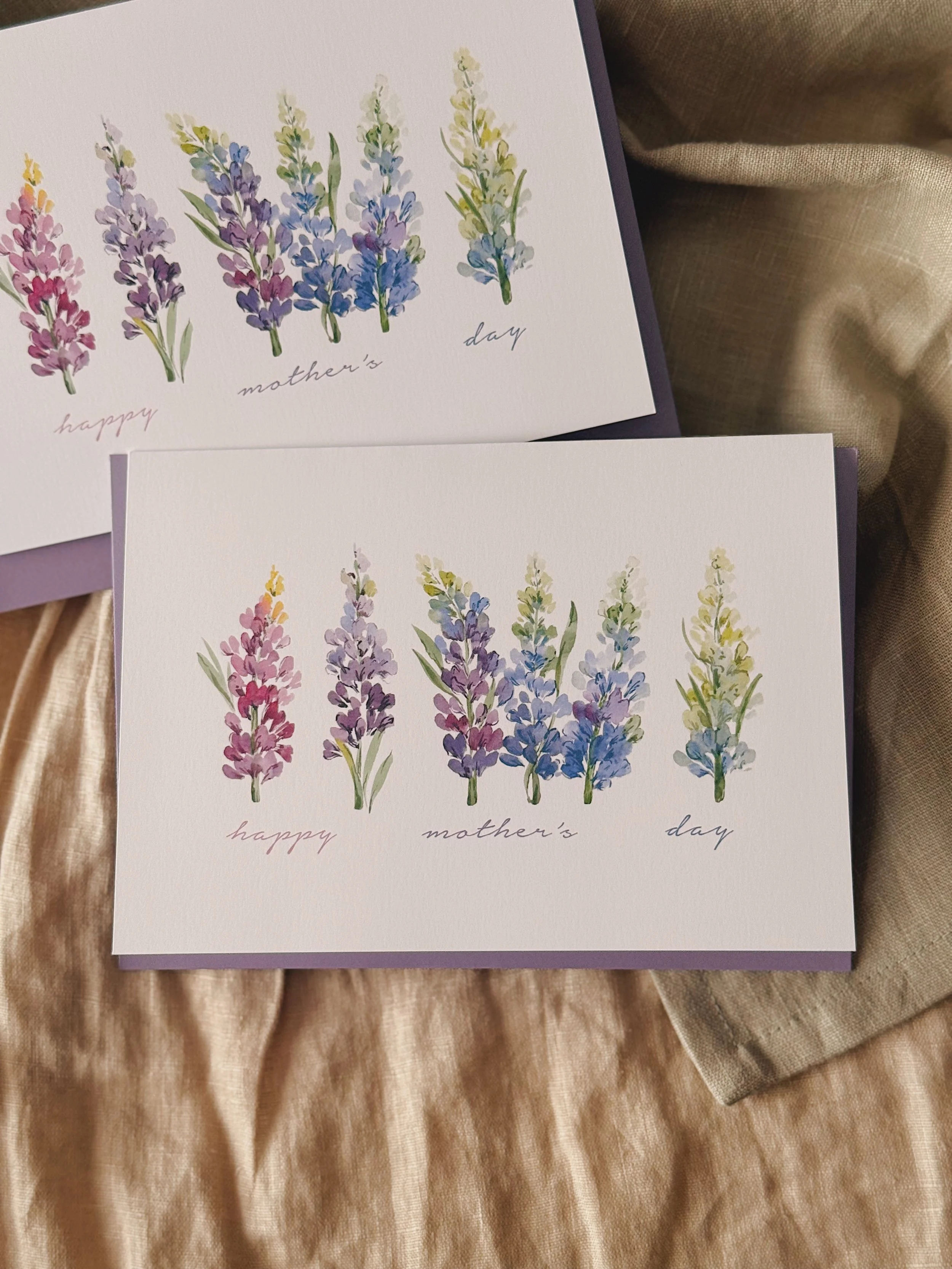 Lupins Mother’s Day Card