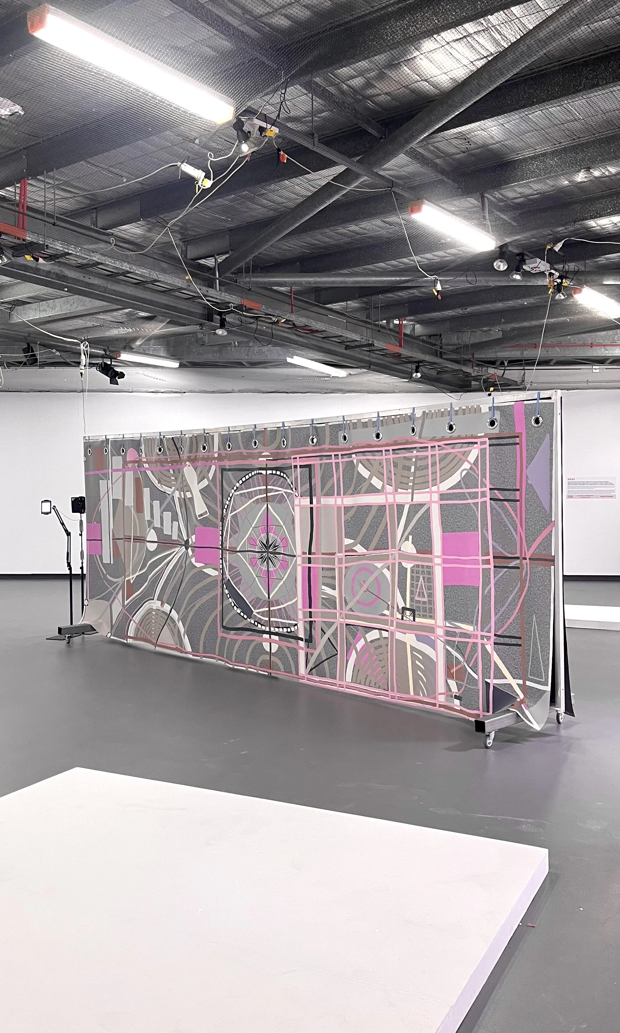 Between Circuits and Flesh (Painting B), 2025