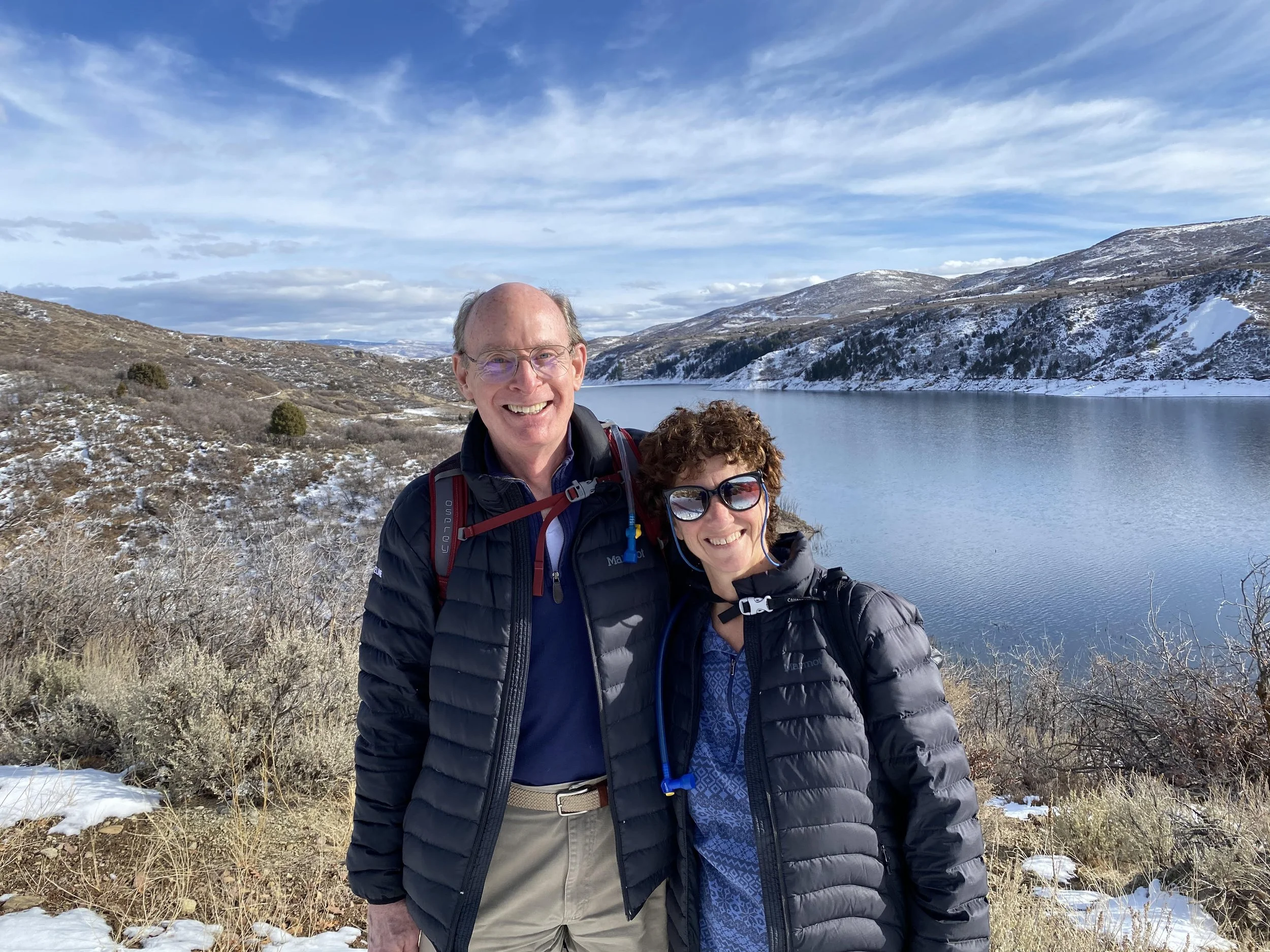 Brian and Rachel Cooper at the Jordanelle Park