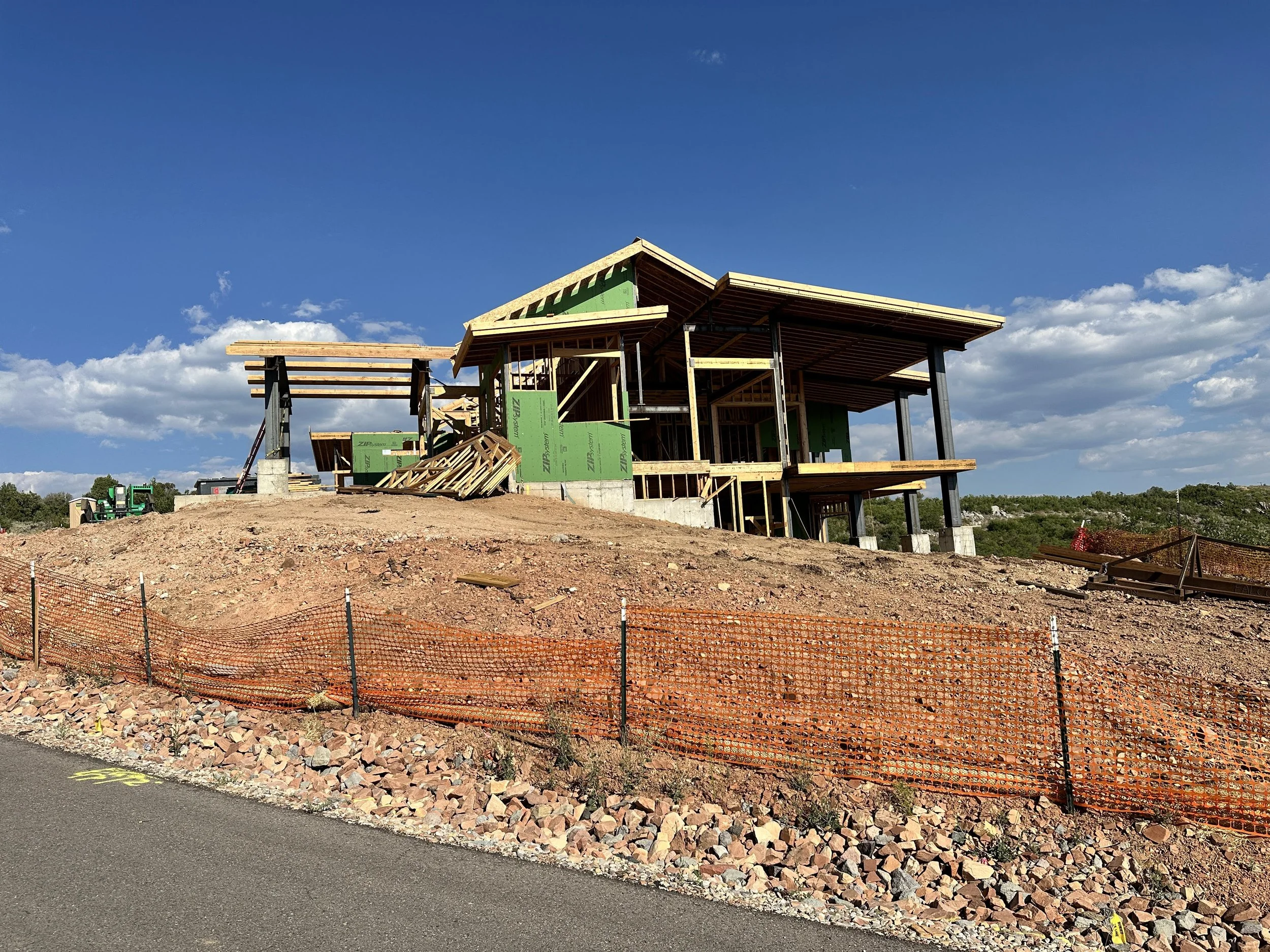 House in Hideout under construction