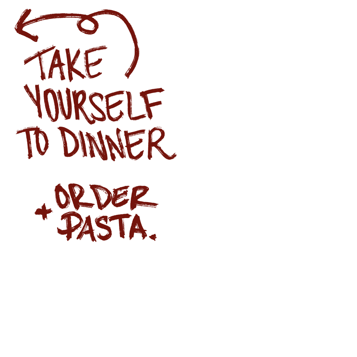 image of a woman excited to go eat dinner