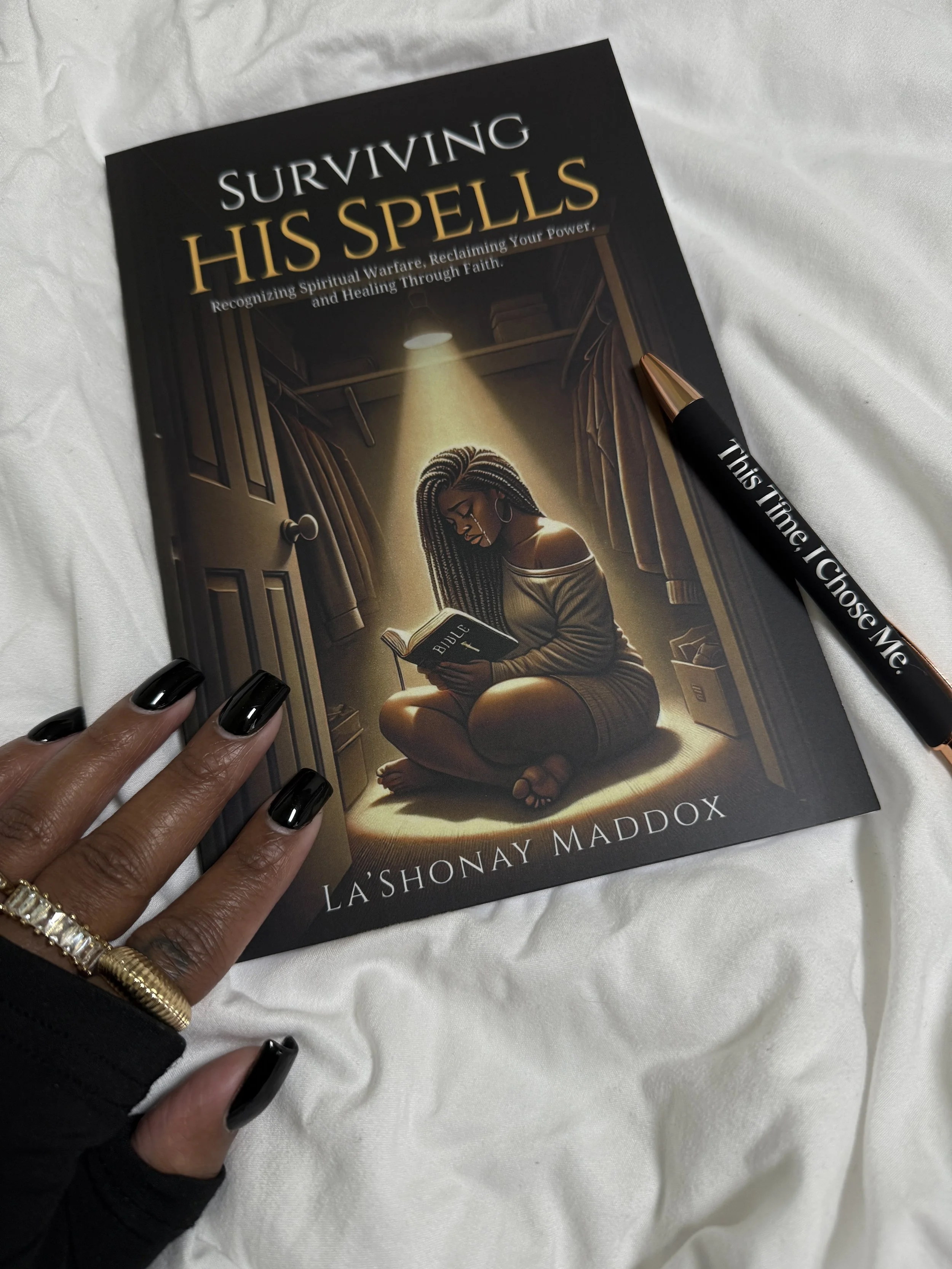 Author La’Shonay, writer of Surviving His Spells, a Christian testimony about overcoming spiritual bondage, witchcraft, and finding freedom through God.
