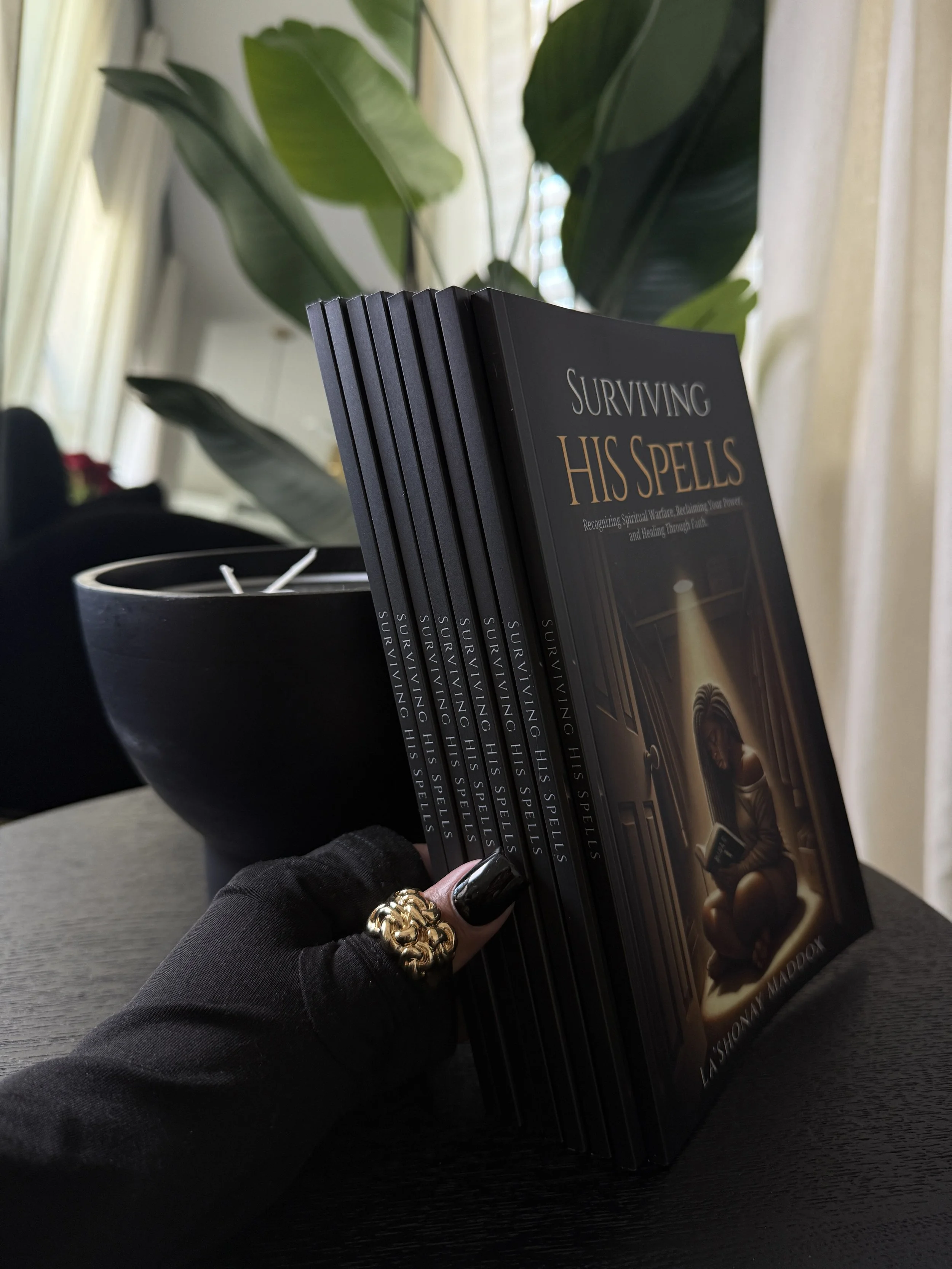 Author La’Shonay, writer of Surviving His Spells, a Christian testimony about overcoming spiritual bondage, witchcraft, and finding freedom through God.