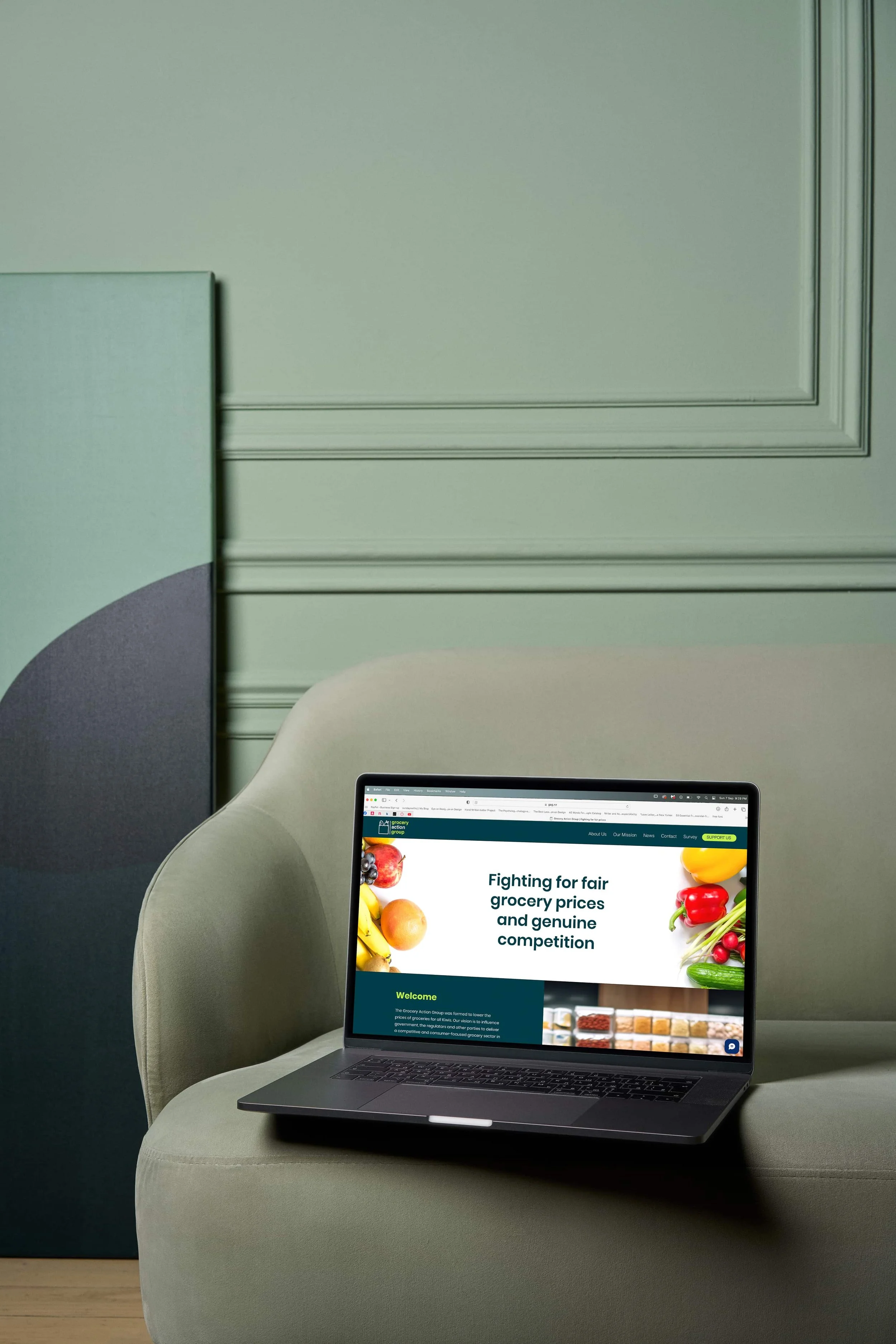 Homepage for Grocery Action Group