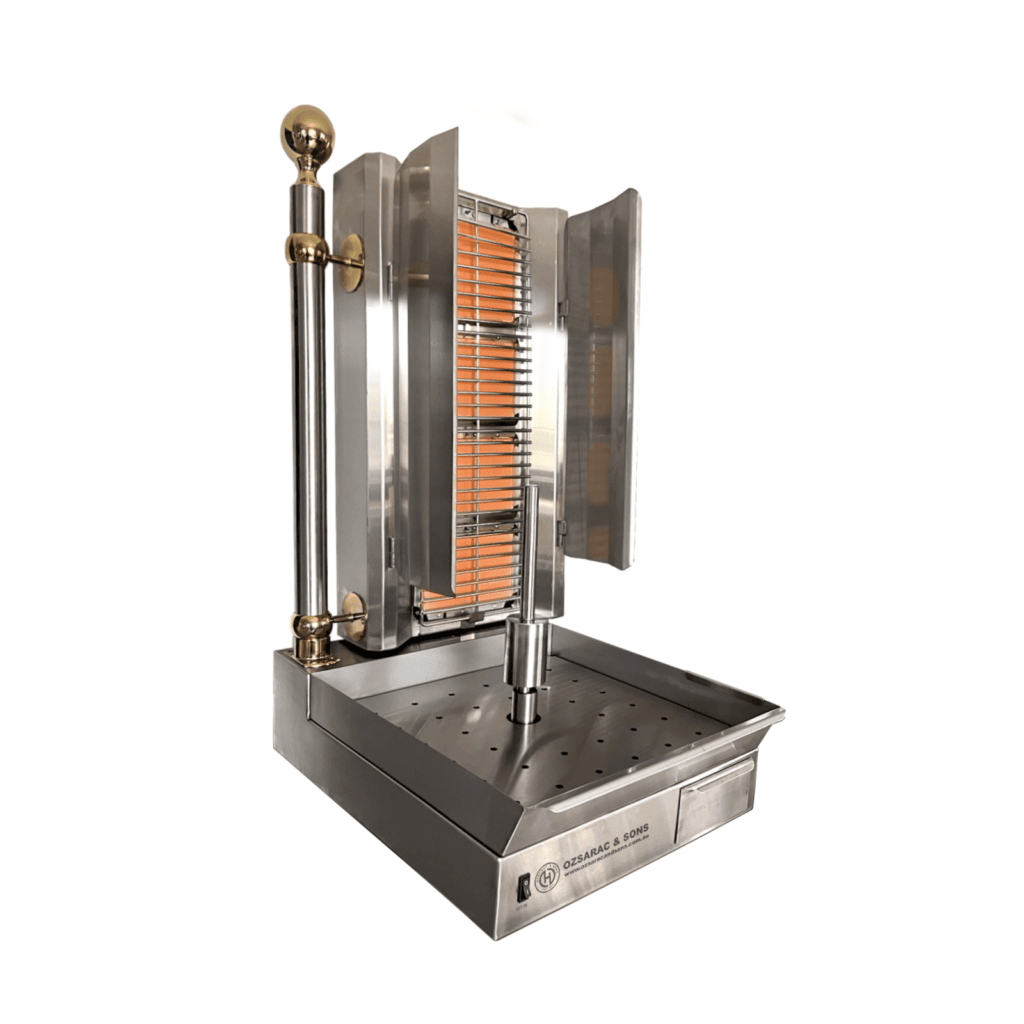 Ozsarac and Sons kebab slicer and machine setup