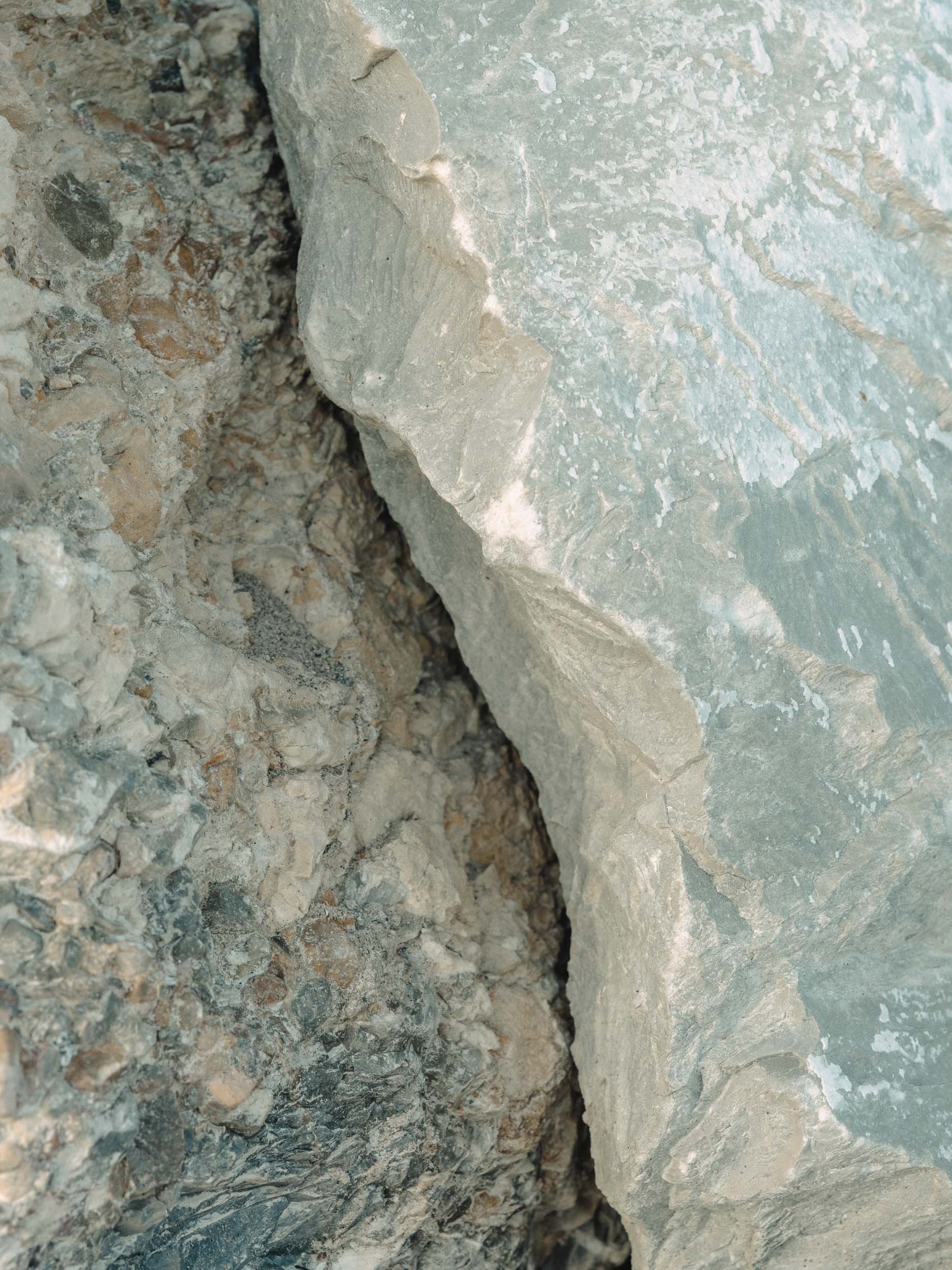 Close-up of a rocks beside each other 