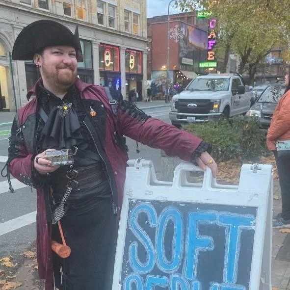 Join us tonight! November 12th, for the start of the Sea Dog's Saga, an immersive night of storytelling, improv, and interactive roleplay where everyone shapes the story.

Every Wednesday starting November 12th at El Capitan's in Bellingham!
Showtime