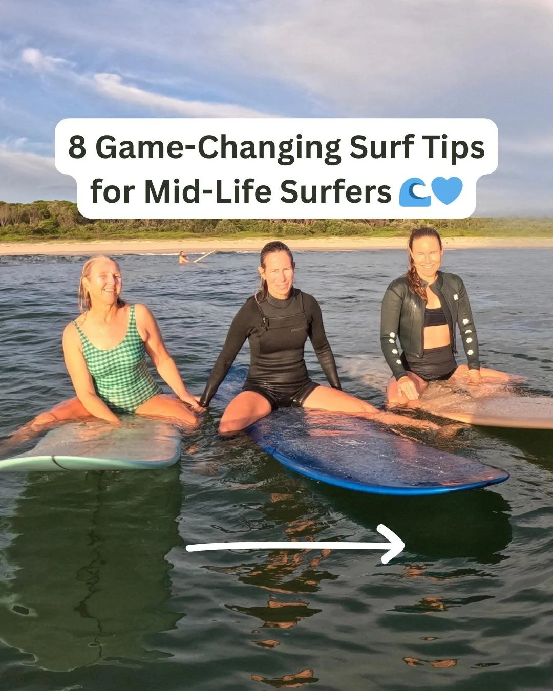 🌊 8 Game-Changing Tips for Midlife Surfers 🏄&zwj;♀️
Surfing at any age is about joy, connection, and riding the waves&mdash;but as we hit midlife, a few tweaks can make all the difference. From warming up properly to choosing the right board and pr