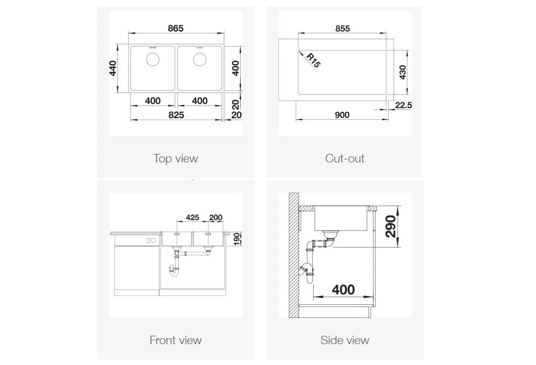 Blanco Andano 400-400-IF Mål DImensjoner.jpg