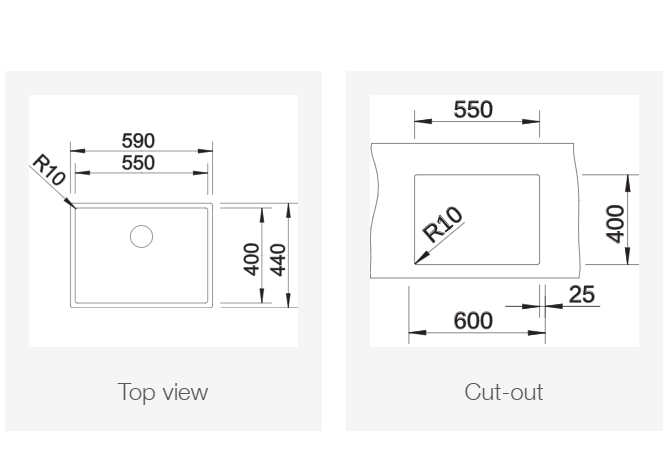 Blanco CLARON-500-u rustfritt stål.png
