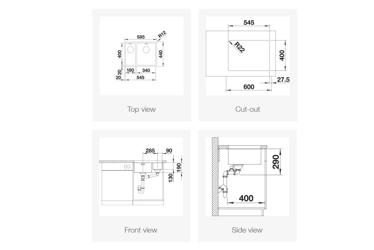 Blanco Andano 340-180-IF Mål Dimensjoner.jpg