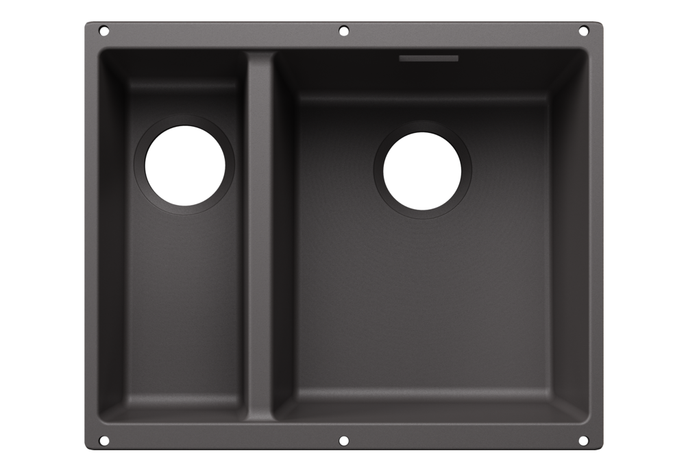 Blanco Subline 340-160-U Fargede komponenter Rock grey.png